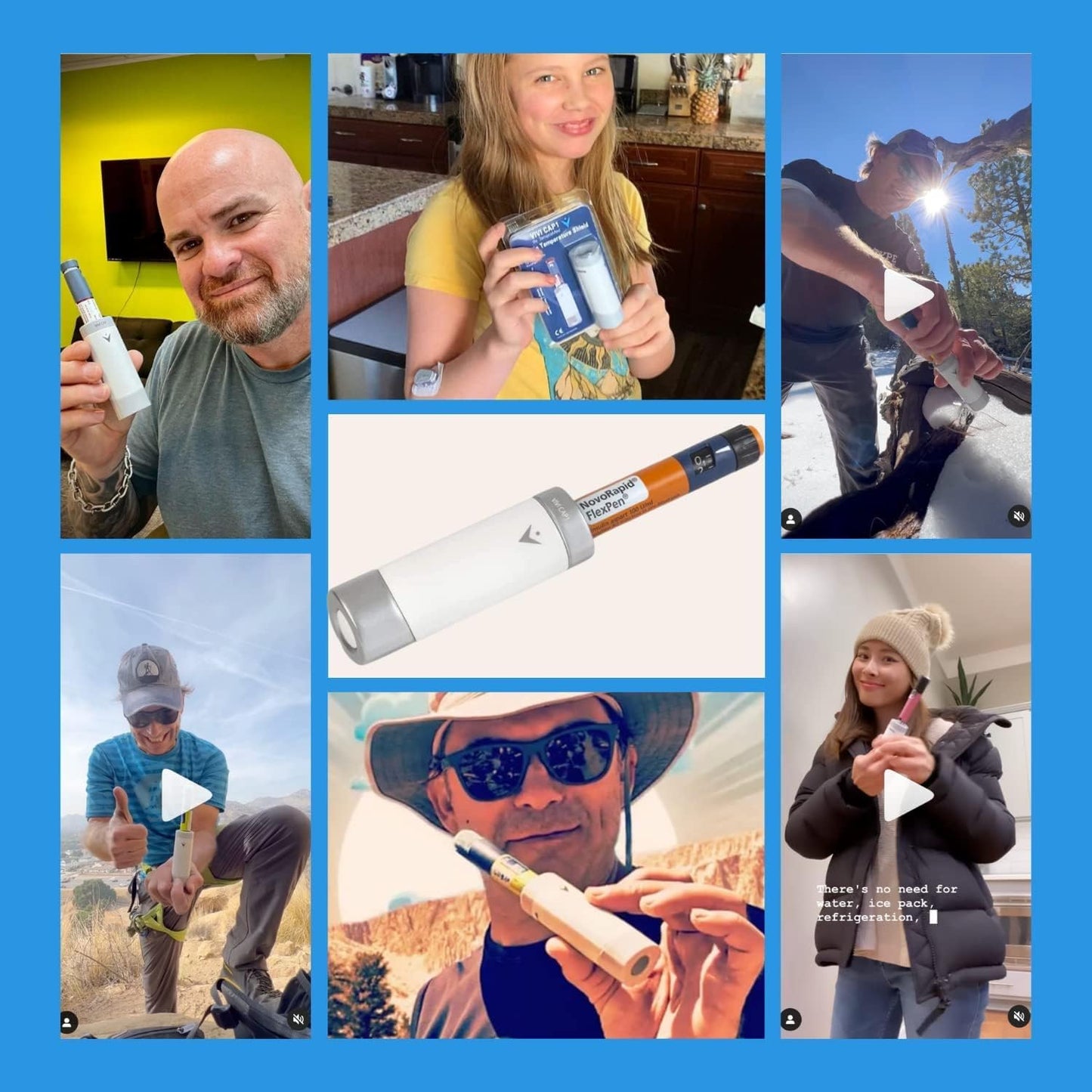 Insulin & Ozempic Cooler Travel Case - TSA Approved - Small Diabetic Medical Travel Case Pen Cooler Insulin Protector Works 24/7/365 No Freezing Or Refrigeration - for All Insulin Pen Models