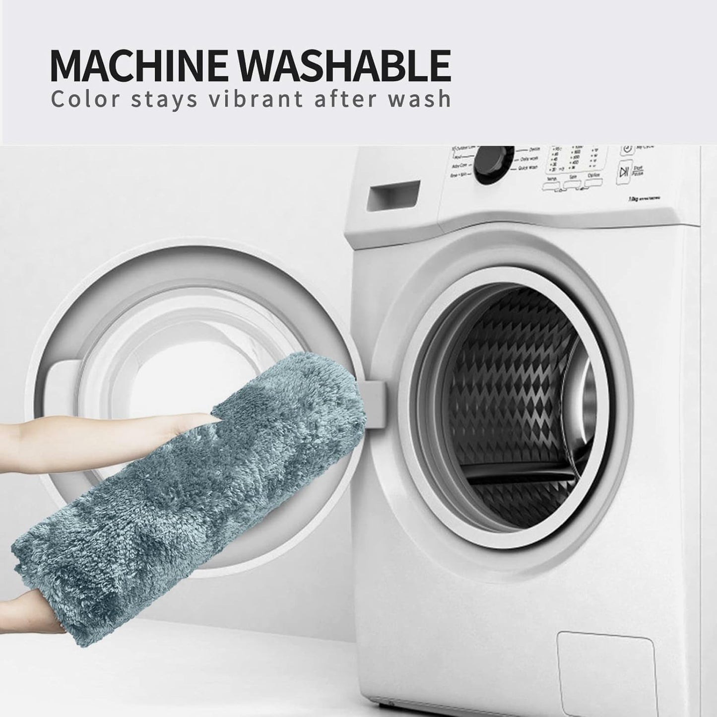 FIFU Bathroom Runner Rug 24" W x 48" L, Bath Mats for Bathroom, Bedroom & Kitchen, Non-Slip Rubber Latex Backing, Comfort & Soft Shower Bathmat & Carpet for Sink, Home & Hallways, Teal