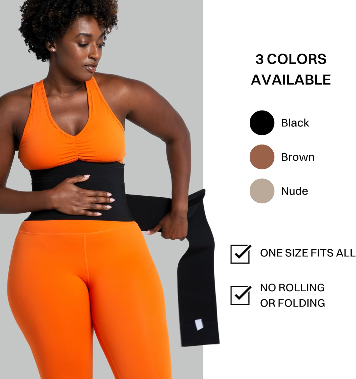 What Waist Stomach Wrap Waist trainer for women,Premium Adjustable One size Belly Wrap for Weight Loss with Velcro Fastener