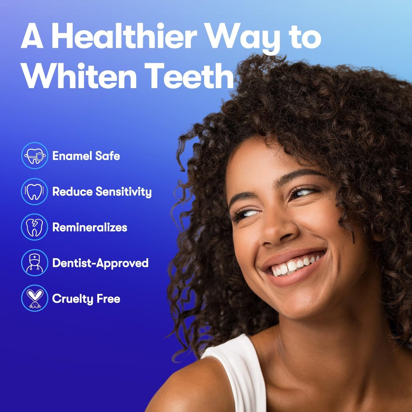 MySmile Teeth Whitening Strips 21 Treatments Kit, Hydroxyapatite-Infuse White Strips, Non-Sensitive Teeth Whitening with Soothing Natural Ingredients, Enamel-Safe, Residue-Free, Non-Slip(42 Count)