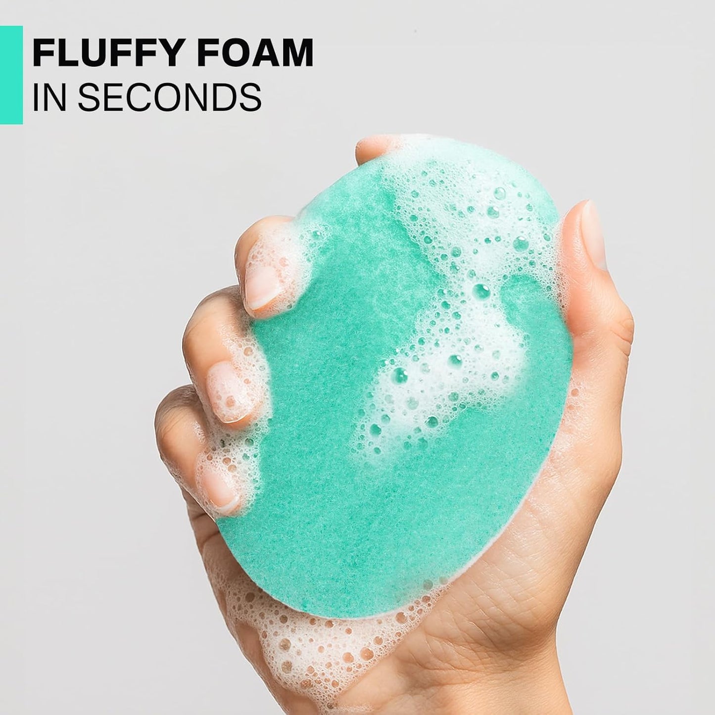 Yiclick Exfoliating Facial Sponge - Daily Cleansing Face Scrubber Exfoliator, Reusable Exfoliating Pads, Makeup Blackhead Remover Tools, Face Scrub Brush, Body Scrubber Sponge for Shower Bath