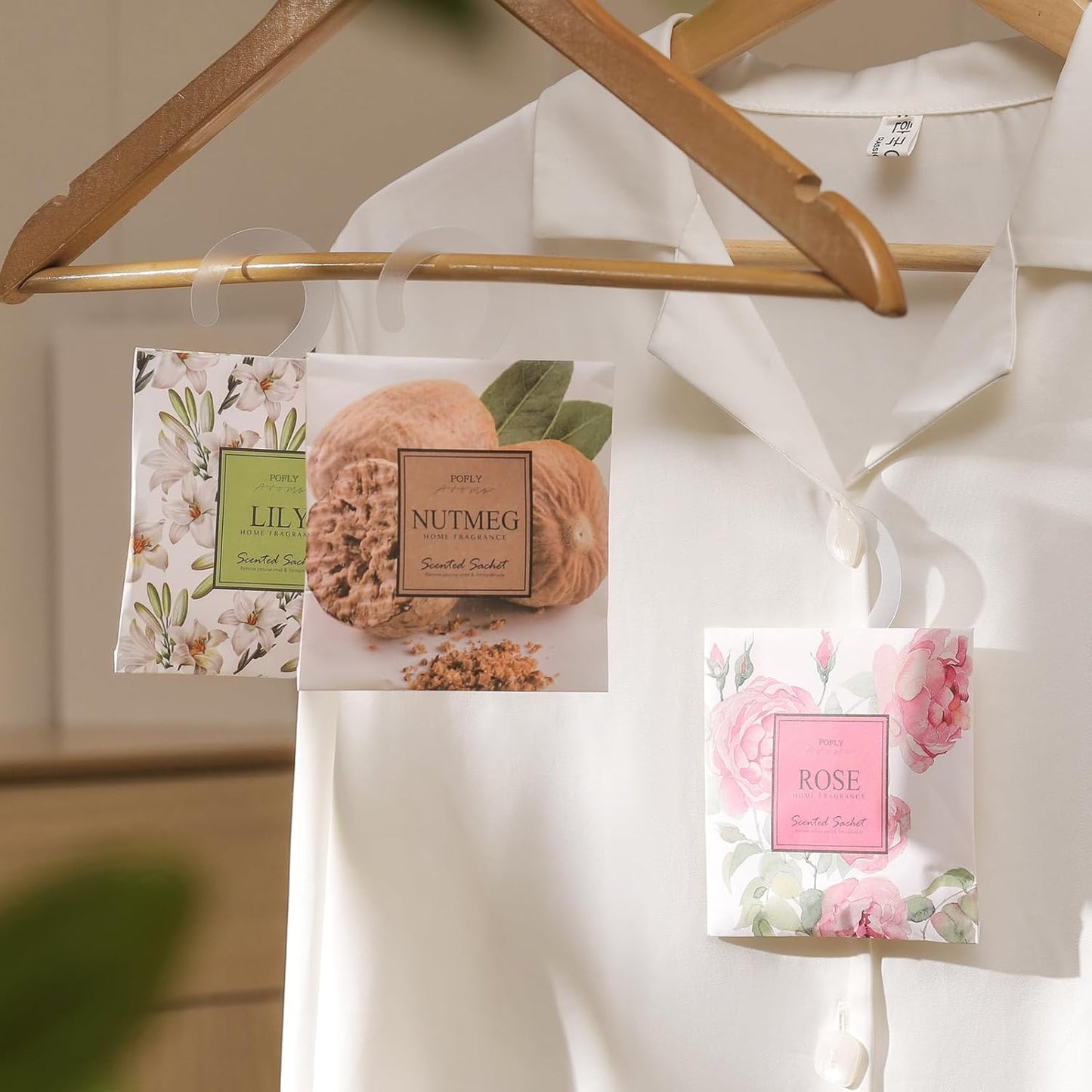 12 Packs Sakura Scented Sachets – Long-Lasting Air Freshener & Closet Deodorizer for Drawers, Closets, Cars & Wardrobes