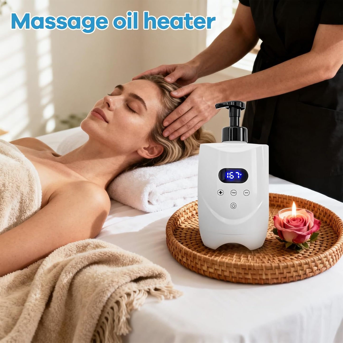 Hot Lather Machine for Shaving Professional Lather Maker for Men Face Shaving Large Capacity Shaving Foam Warmer for Home Salon Barber Shop, with 2 500ml Foam Bottle