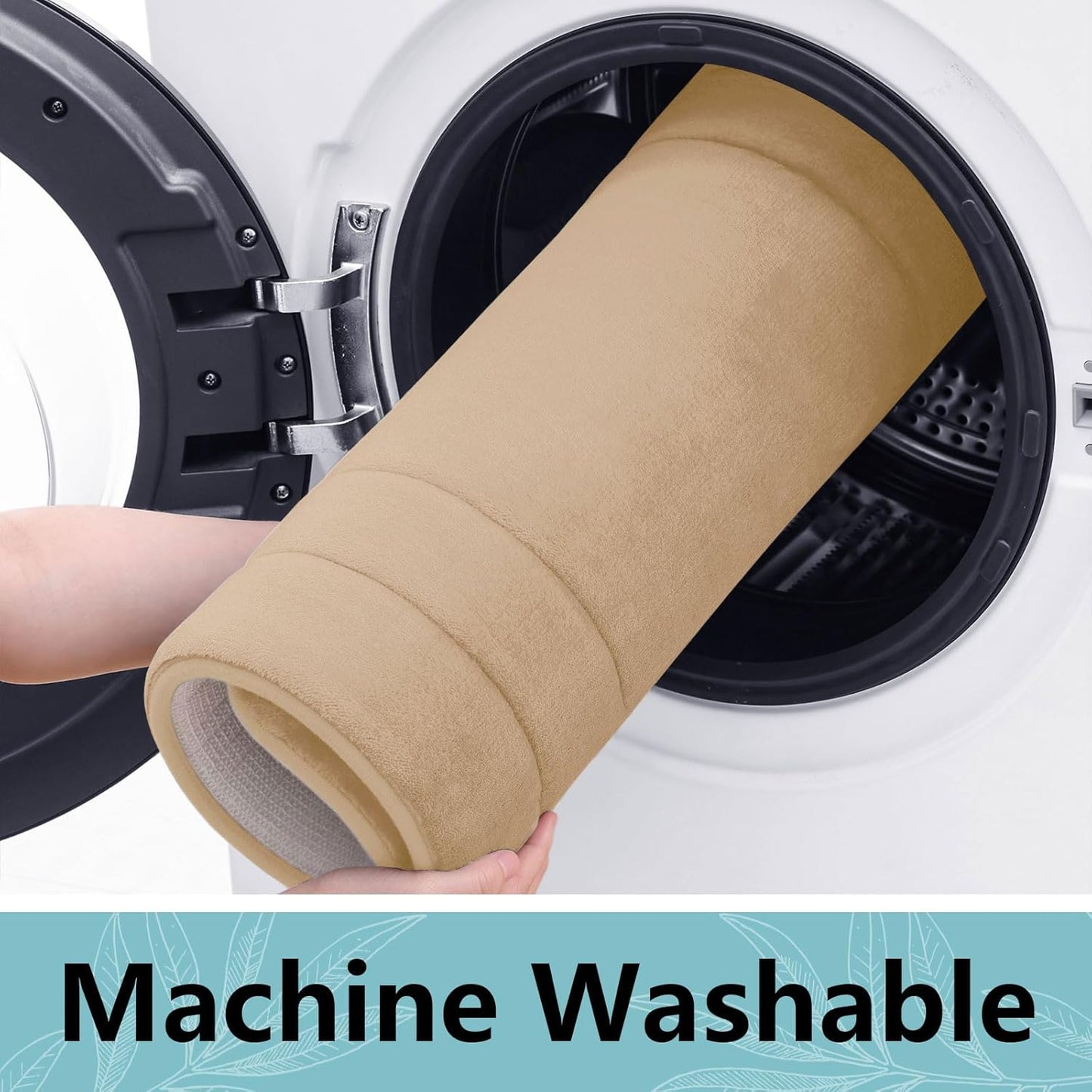 Arotive Memory Foam Bathroom Rug Mat 44x24, Ultra Soft and Absorbent Bath Mat, Machine Wash Dry, Comfortable Bath Rug Carpet for Bathroom Floor, Tub and Shower, Beige