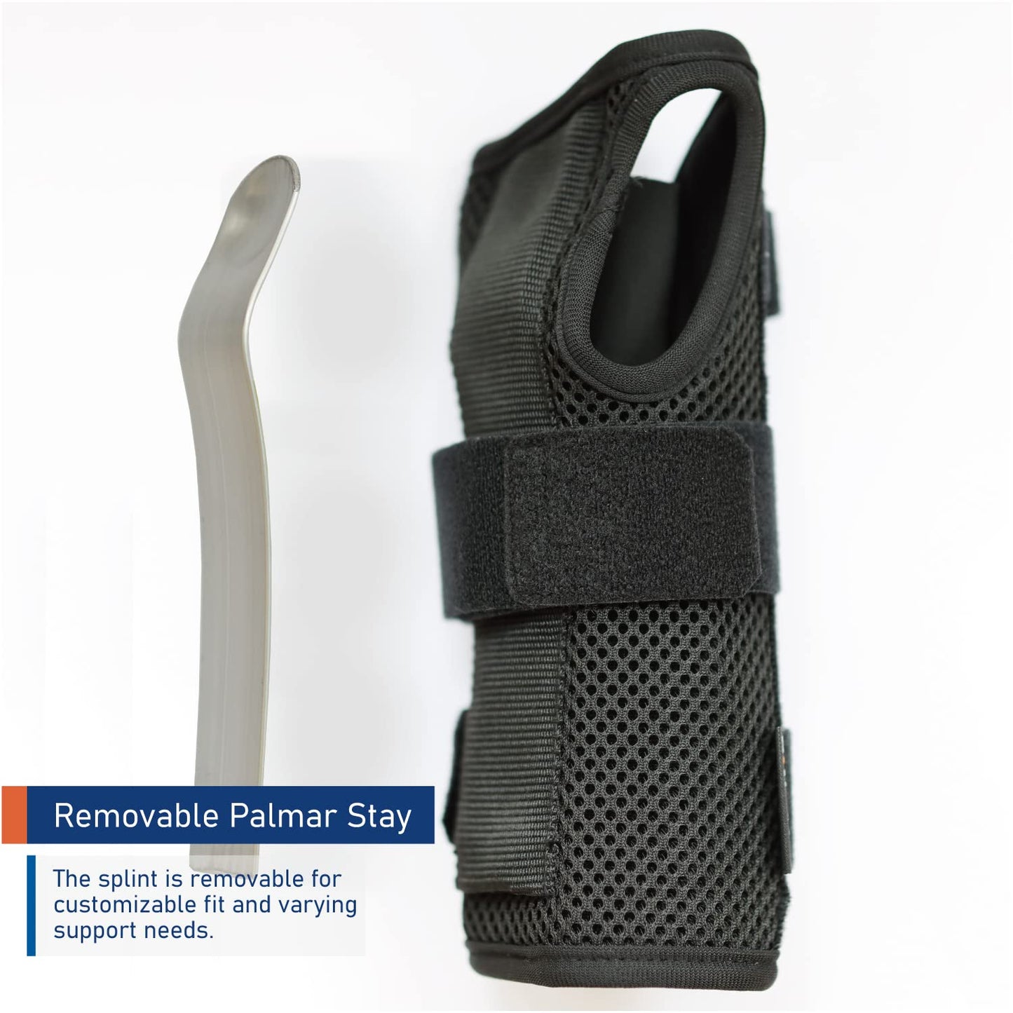 Deluxe 3-Strap Wrist Brace – Adjustable Support for Carpal Tunnel, Fractures, Tendonitis, and Post-Op Recovery – Lightweight, Breathable Design for Day and Night Use (L/XL, Right Hand)