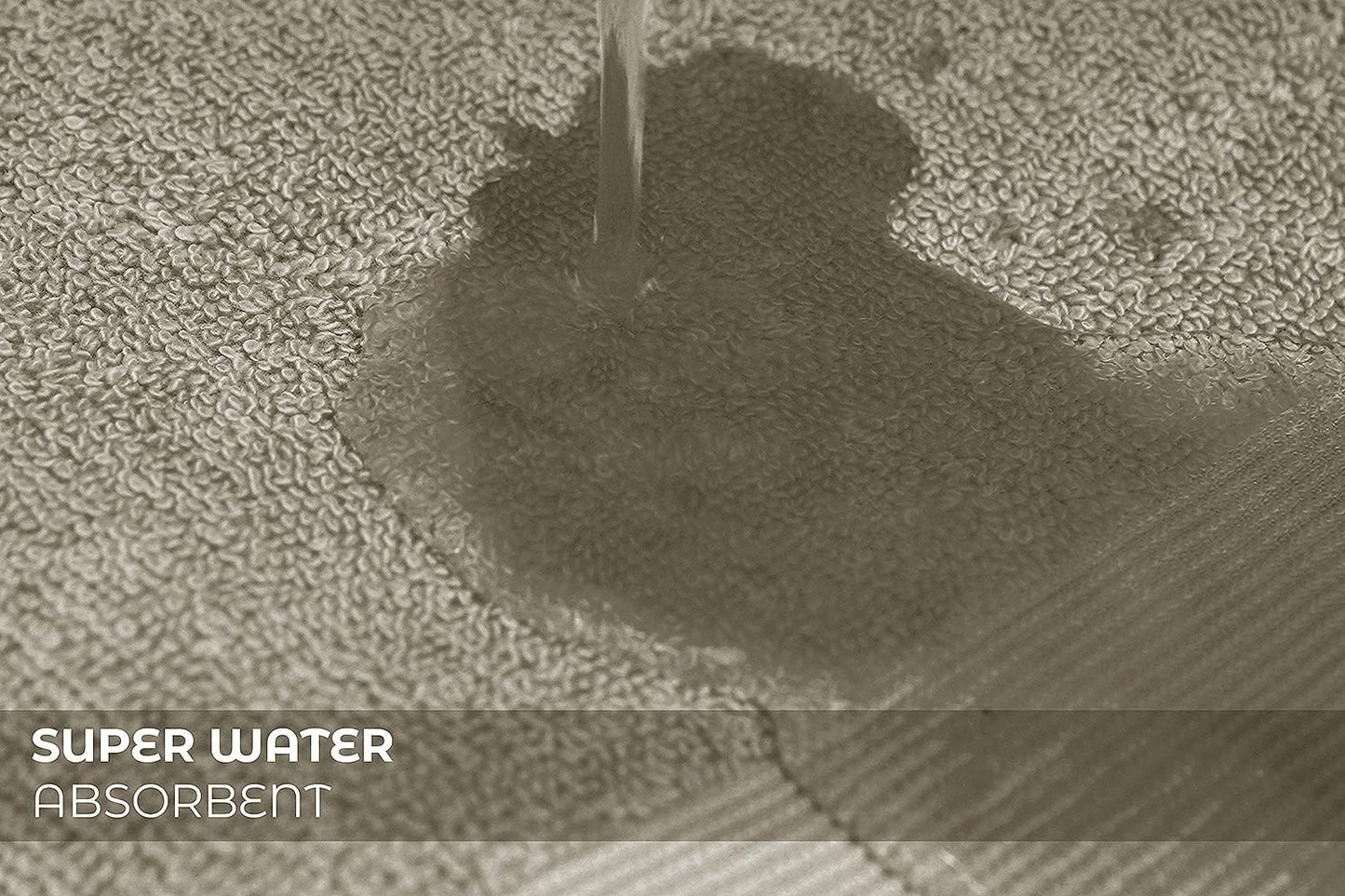 Softolle Luxury Bath Towels Set of 4 (27” x 54”) | Towels for Bathroom | Super Soft | Highly Absorbent Towels for Home, Spa, Gym (Taupe)