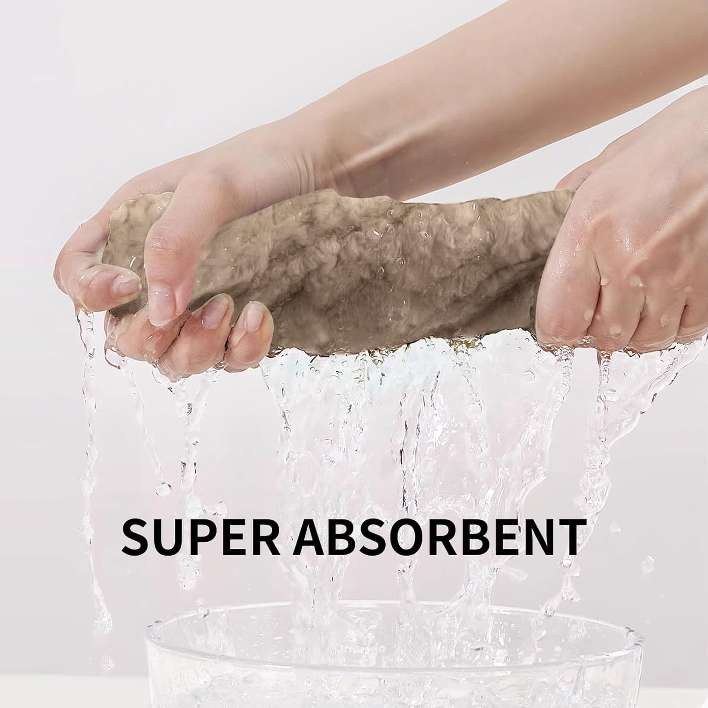 Extra Large Bath Towel Set of 6 (40"x80"),Oversized Bath Sheet Super Soft Highly Absorbent Microfibers Quick Dry Luxury Shower Towel for Bathroom Spa Gym Hotel Yoga (Beige, 6Piece)