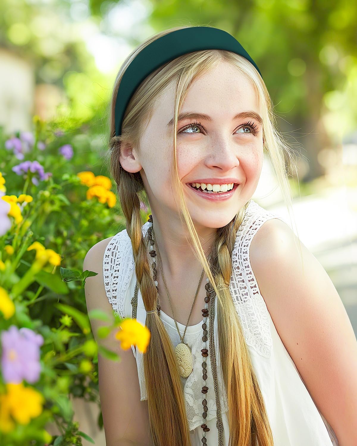 Headbands for Women - 1 Inches Wide Headbands - Solid Color Headband Fashion Hair Accessories- Trendy Women Girls Non Slip Fashion Hair Bands- Thick Elastic Hair Bands for Women's Hair 6PCS