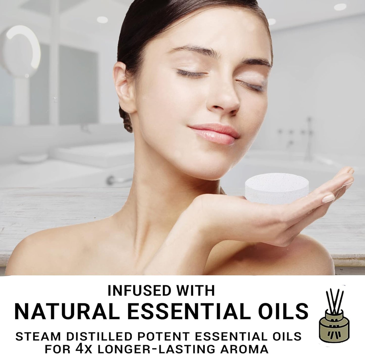 Shower Steamers Aromatherapy - Lavender Shower Steamers with Organic Essential Oils for Vaporizing Steam Spa, Relaxation, Vapor Shower Tablet, Shower Melts- Selfcare Gifts for Her/Him, Birthday Gift