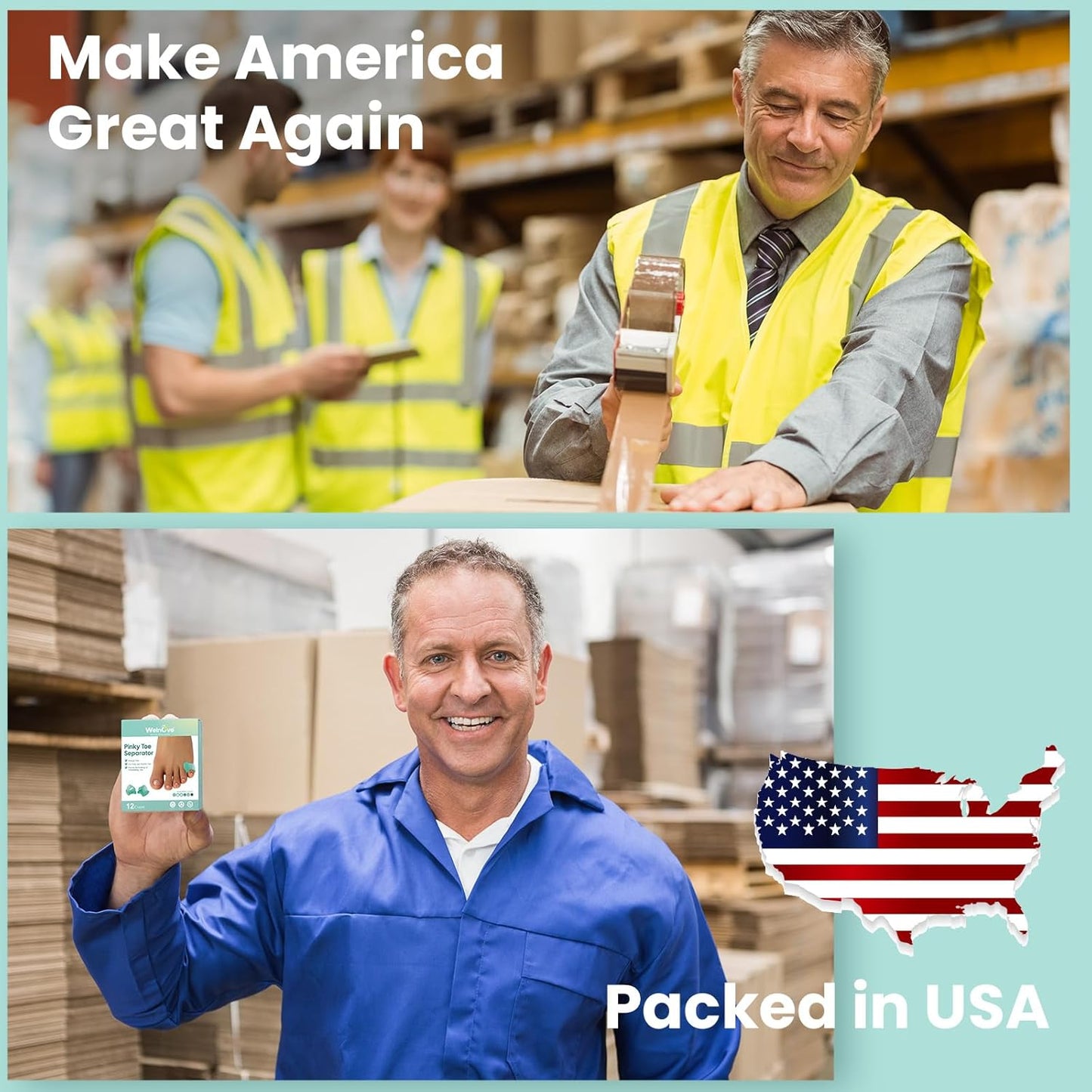 Welnove Gel Toe Separator - 12 Pack Pinky Toe Spacers - FSA/HSA Eligible Little Toe Cushions, Small Toe Sleeves for Preventing Rubbing & Reducing Pressure (Green)