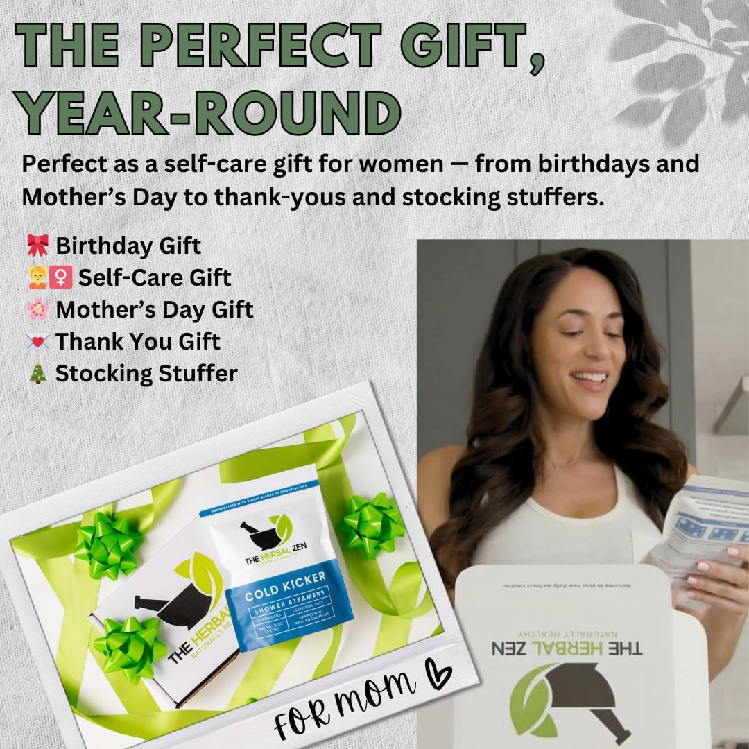 Cold Kicker Shower Steamers Aromatherapy, Eucalyptus Shower Steamer, Shower Bombs Made in The USA, Menthol Shower Steamer, Self Care Gifts, Mothers Day Gift, Shower Steamers for Women and Men