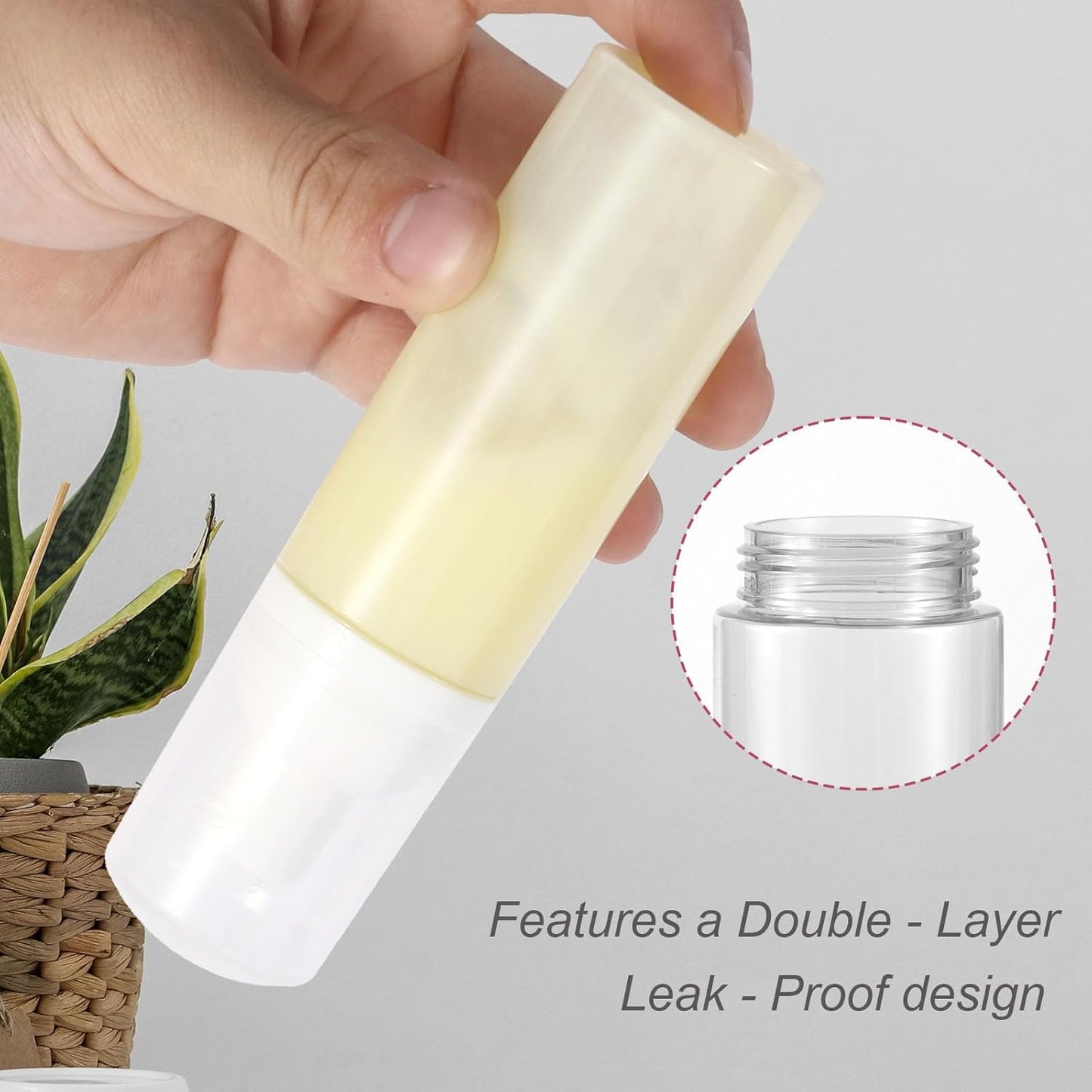 3pcs 2oz Plastic Travel Foam Pump Bottle - Portable Foaming Empty Bottle Dispenser for Hand Soap, Shampoo, Lash Cleanser - Well Suited for Travelers Daily Use (60ml)