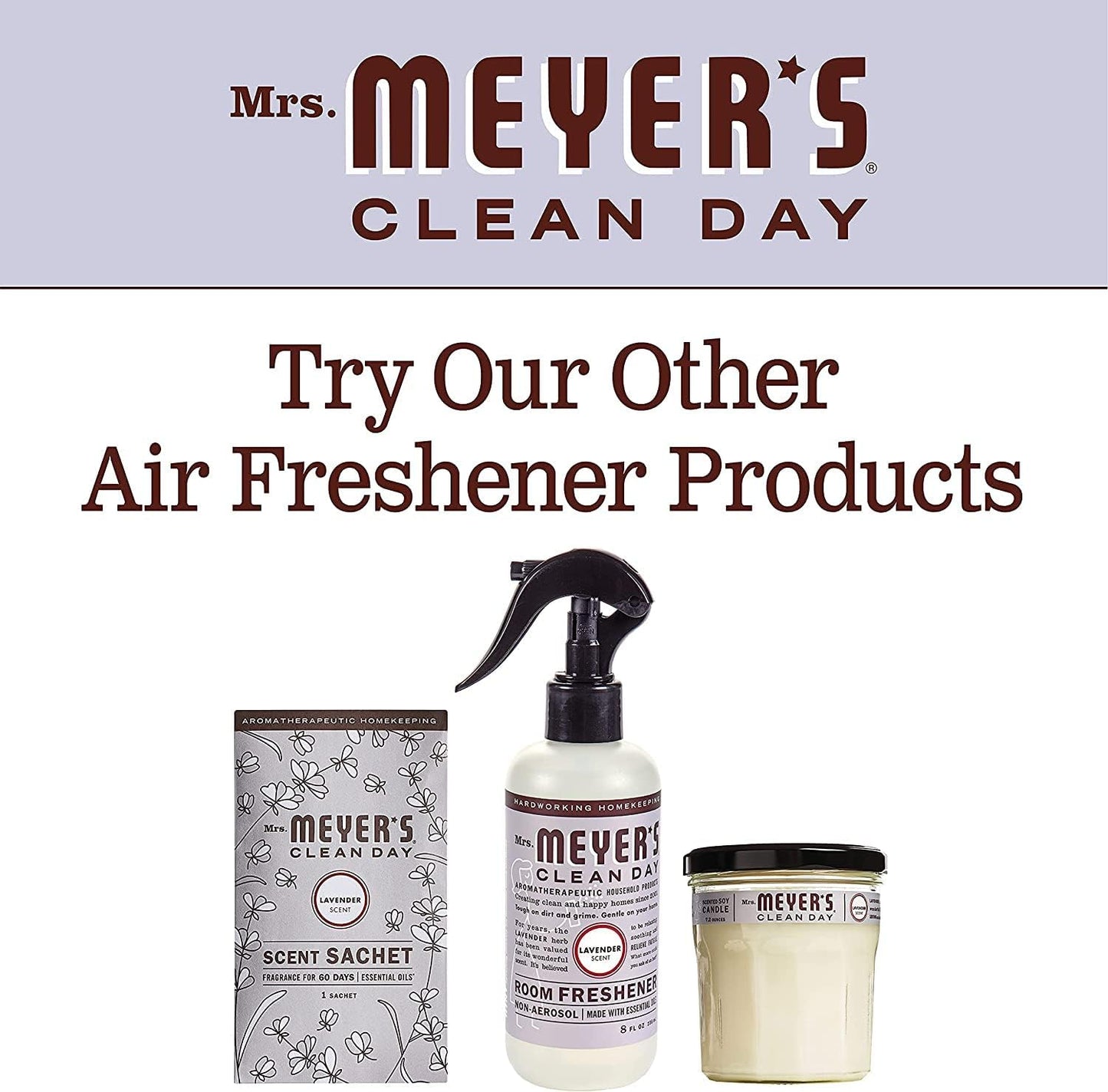 Mrs. Meyer's Clean Day Room Freshener, Lavender 8 Fl Oz (Pack of 2)