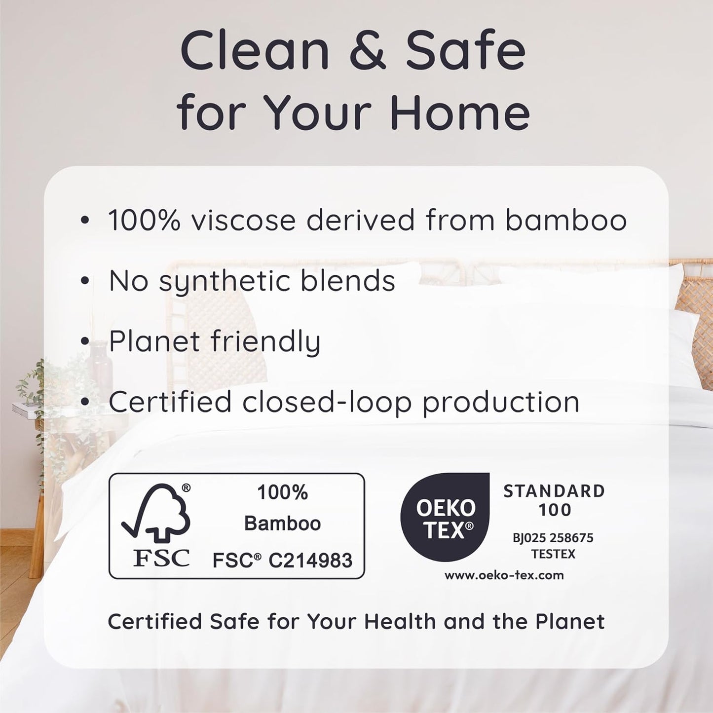 Bambaw 100% Viscose Derived from Bamboo Pillowcase Standard Size – Set of 2 Cooling Pillow Cases Standard Size, Breathable & Anti Acne Pillow Case, Cooling Pillow Cover with Envelope Closure (White)