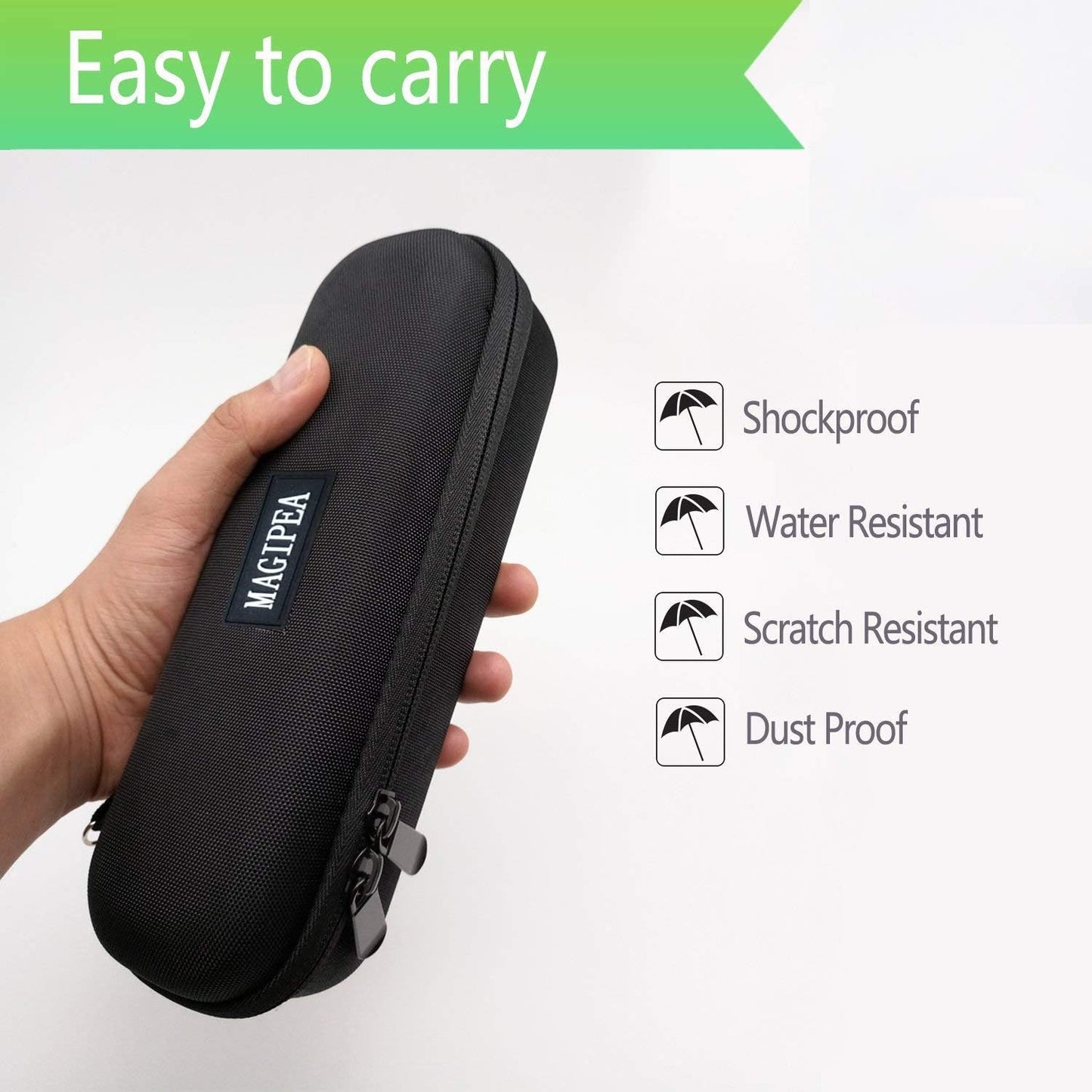 MAGIPEA Toothbrush Hard Travel Case Carrying Bag (Universal)