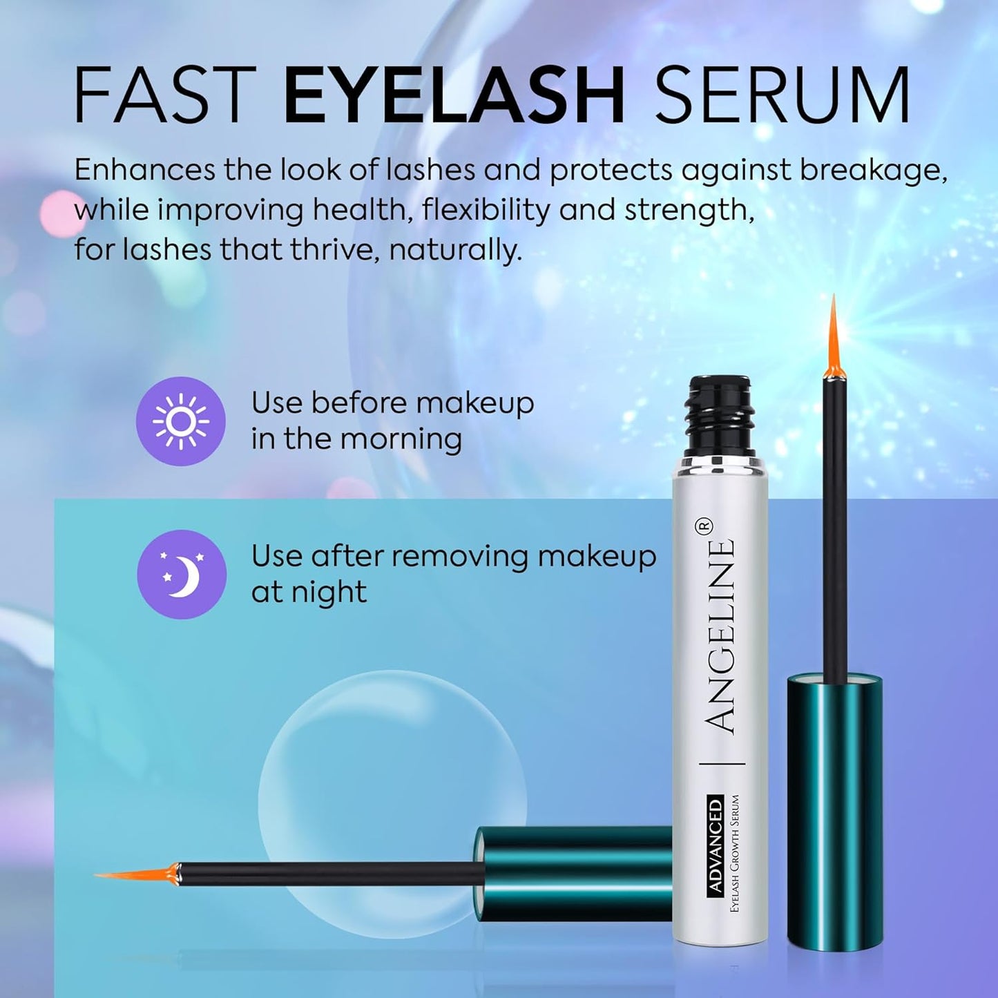 Premium Lash Serum for Eyelash Growth Serum, Advanced Lash Growth Formular for Longer, Fuller and Thicker Lashes and Brows 5ml