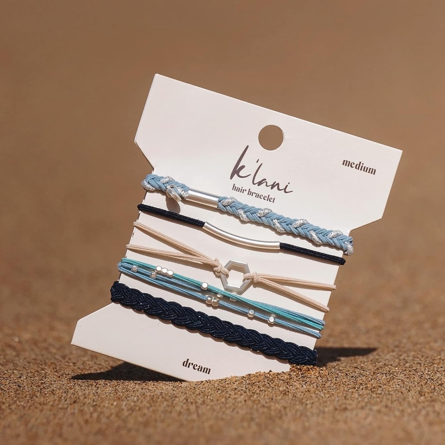 K'lani Hair Tie Bracelets for Women - Elastic Hair Bands That Double as Stylish Jewelry - Dream - Small