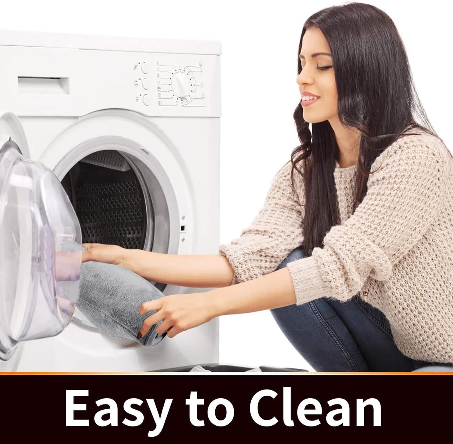 Yimobra Memory Foam Toilet Bath Mat U-Shaped, Commode Contour Rug, Soft and Comfortable, Super Water Absorption, Non-Slip, Thick, Machine Wash and Easier to Dry for Bathroom, 24 X 20 Inches, Grey