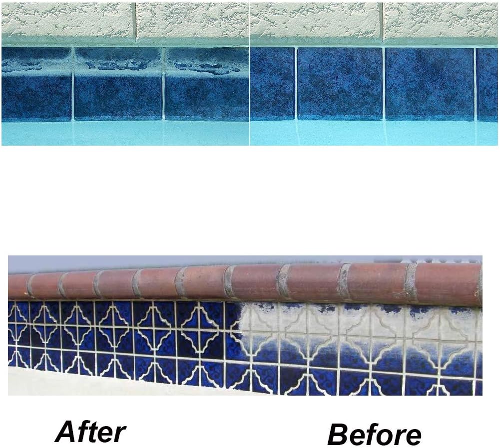 ATIE Pool Pumice Stone with EZ-Clip Handle to Reomve Erase Rust Stain Spot in Concrete Plaster Pool Spa and Calcium Deposit on Pool Tile (2 Pack)