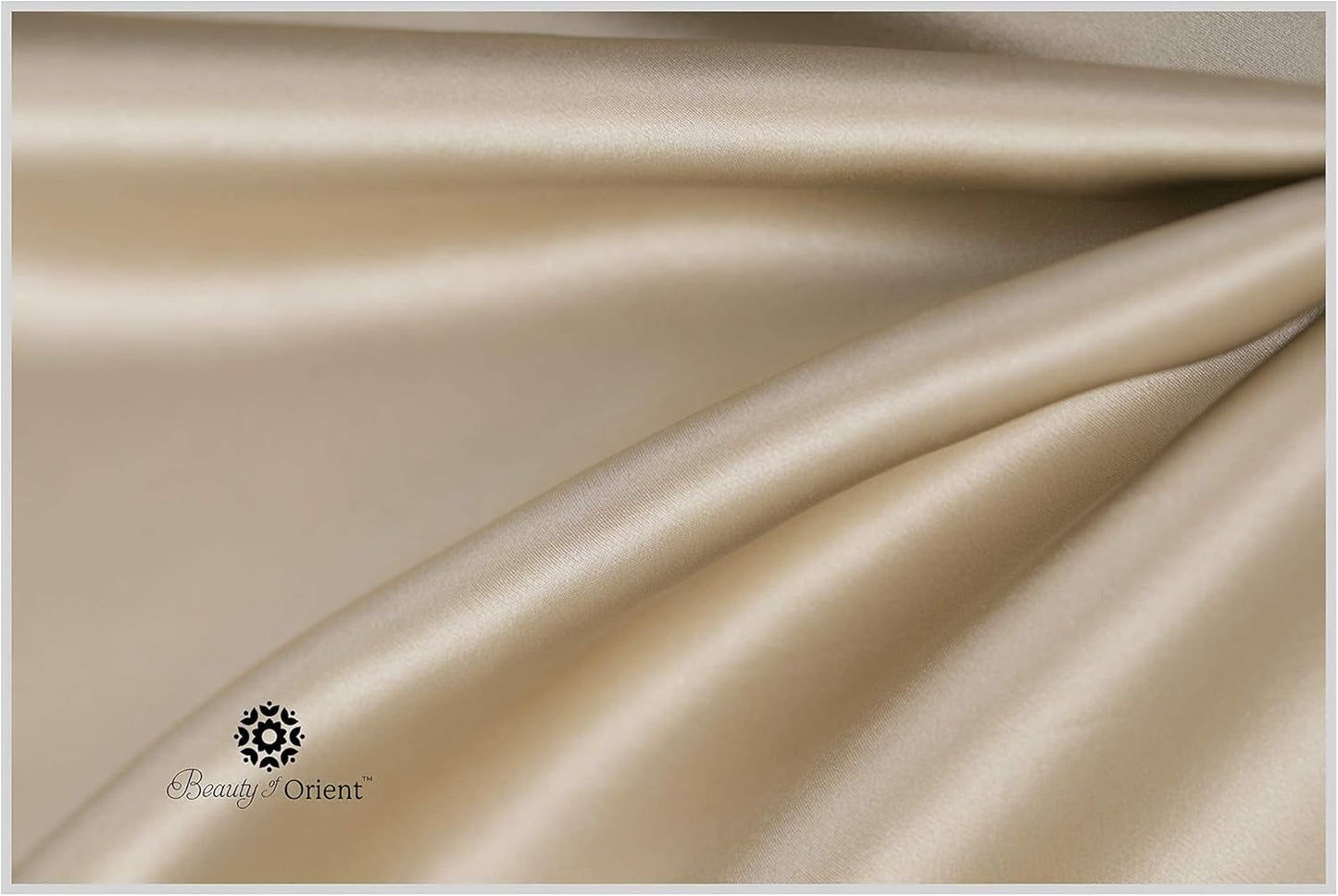 100% Pure Mulberry Silk Pillowcase for Hair and Skin, 19 Momme Both Sides, Hidden Zipper, Natural Hypoallergenic Silk Pillow Case (1pc Queen - 20" x 30", Champagne)