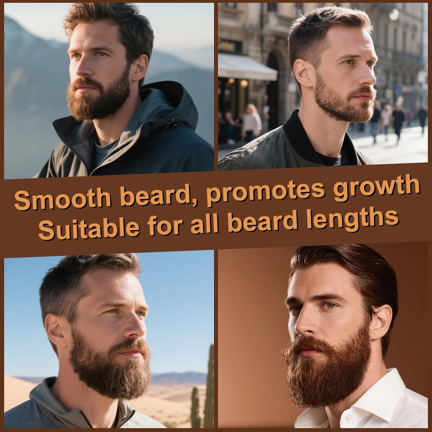 XIKEZAN 5 Pack Beard Oil Set w/Sandalwood, Orange, Vanilla, Cedarwood, Unscented for Beard Care, Moisturizing, Soften,Birthday Gifts for Men Him Dad Husband Christmas Gifts Stocking Stuffers