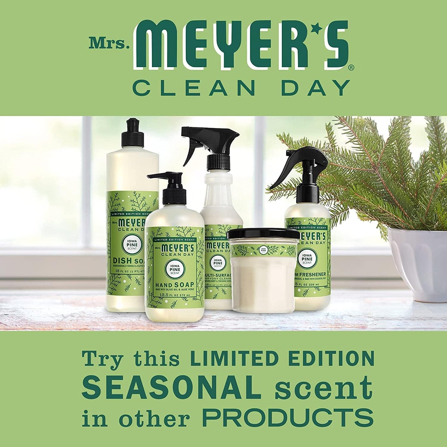 Mrs. Meyer's Clean Day Room Freshener, Iowa Pine (8 Fl Oz (Pack of 1))