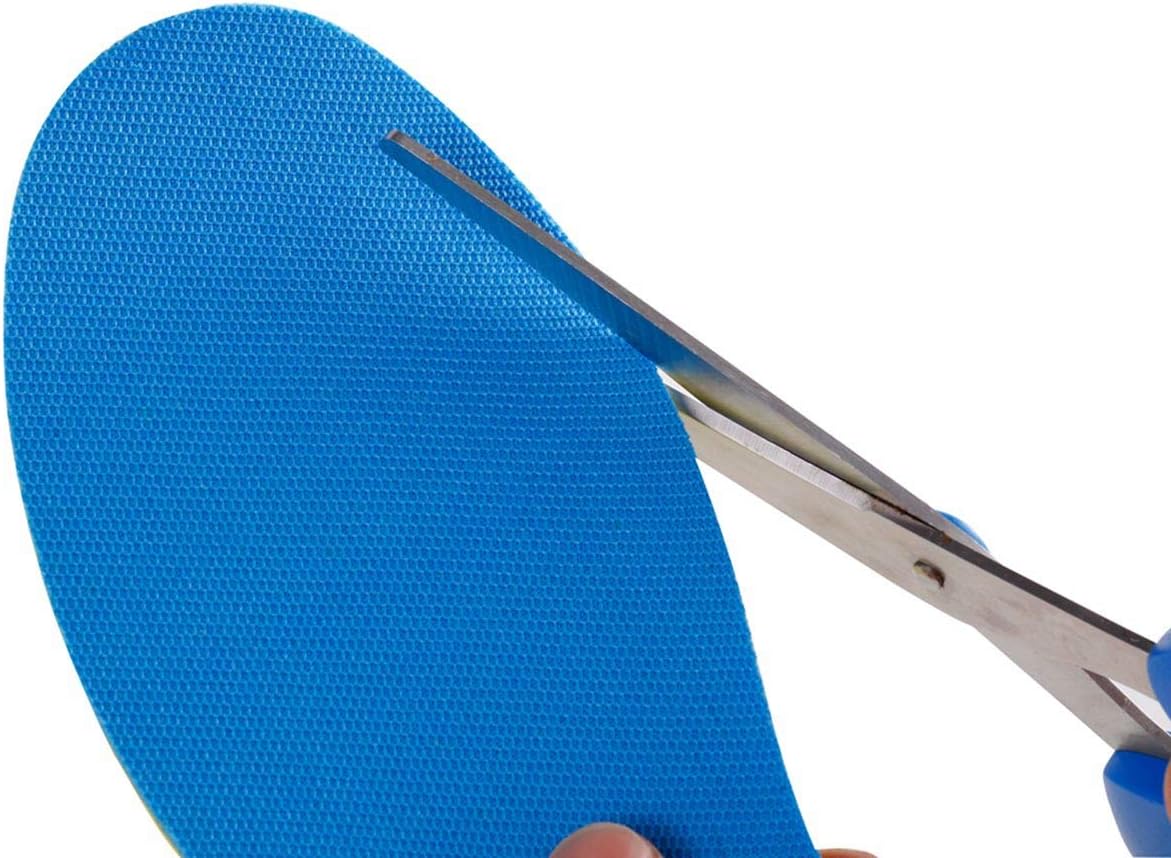 2 Pairs Breathable Insoles, Super-Soft, Sweat-Absorbent, Double-Colored and Double-Layered Shoe Inserts of Foam That Fit in Any Shoes (Blue/Black, 5-6.5 Women/4-5.5 Men)