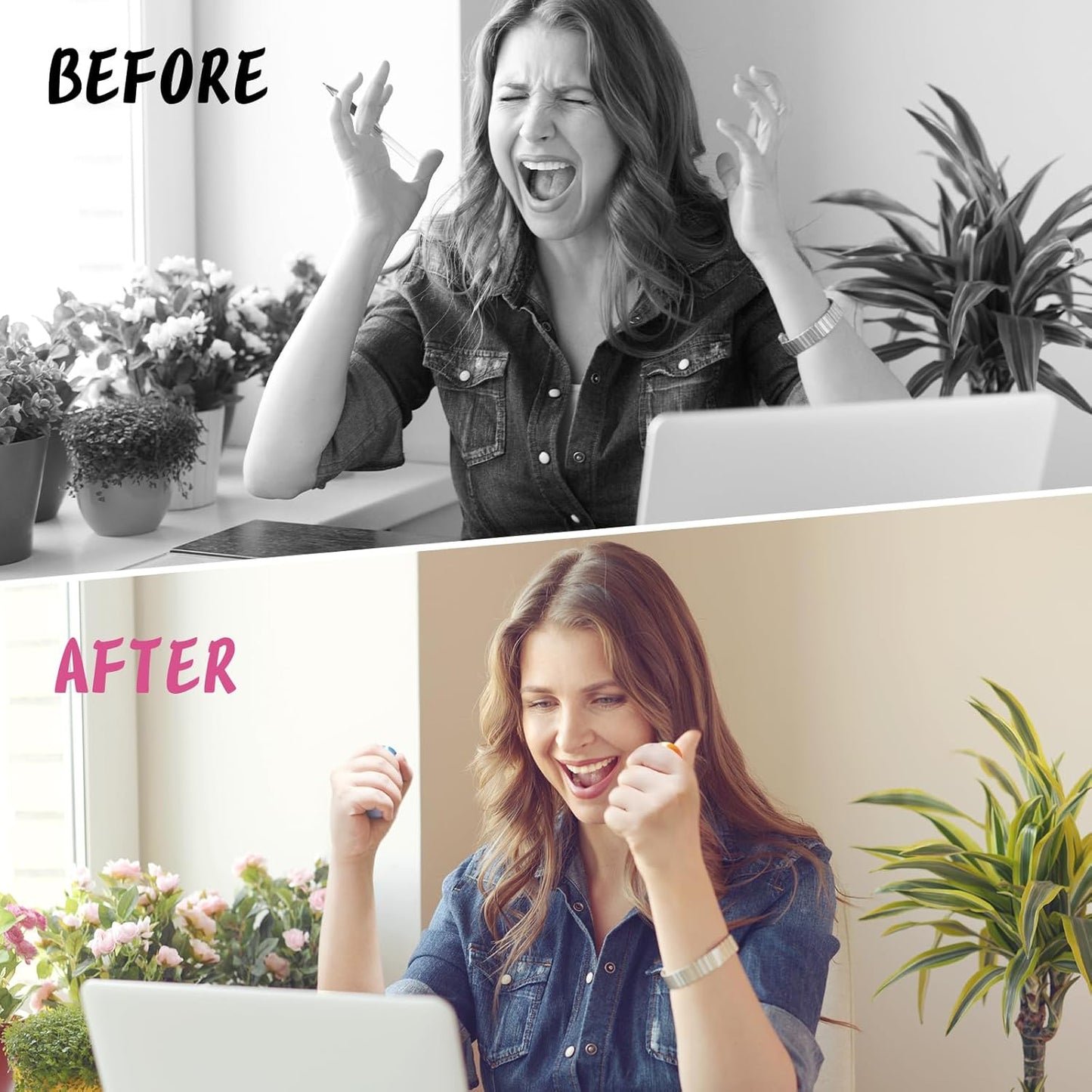 Spiky Fidget Roller Keychain, Anxiety Relief Handheld Sensory Toy, Stress Click Stick with Key Clip (6PCS, Normal)