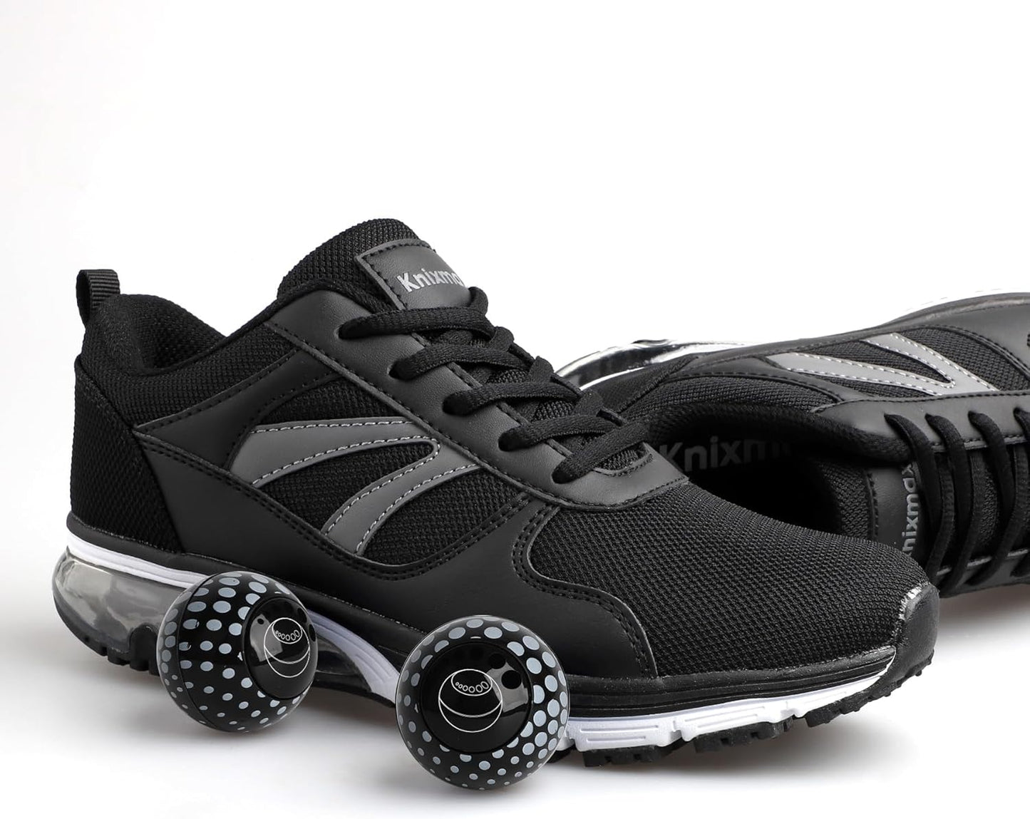 Knixmax Sneaker Deodorizer Shoe Freshener Balls, Gym Bags Lockers Car Air Fresheners, Boot Deodorant Balls Odor Eater Shoe Deodorizers 6 Packs Fresh Linen Black White