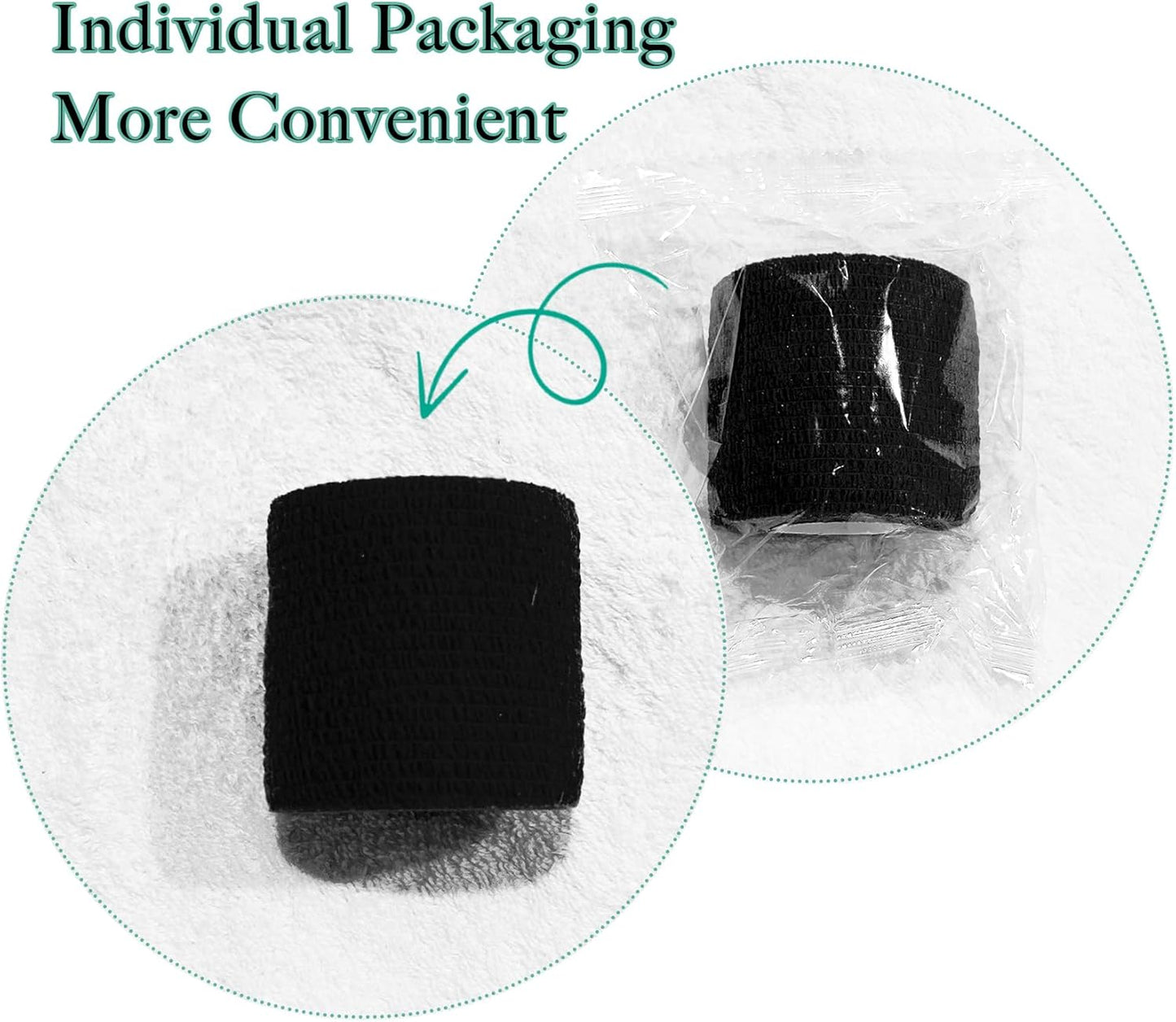 100 Rolls Self Adhesive Bandage Wrap 2 inch Cohesive Bandage Wrap Stretch Bandages Wraps Tape Color Elastic Self-Adherent Tape for Wrist Ankle Sports Swelling Sprains(Rich Color)