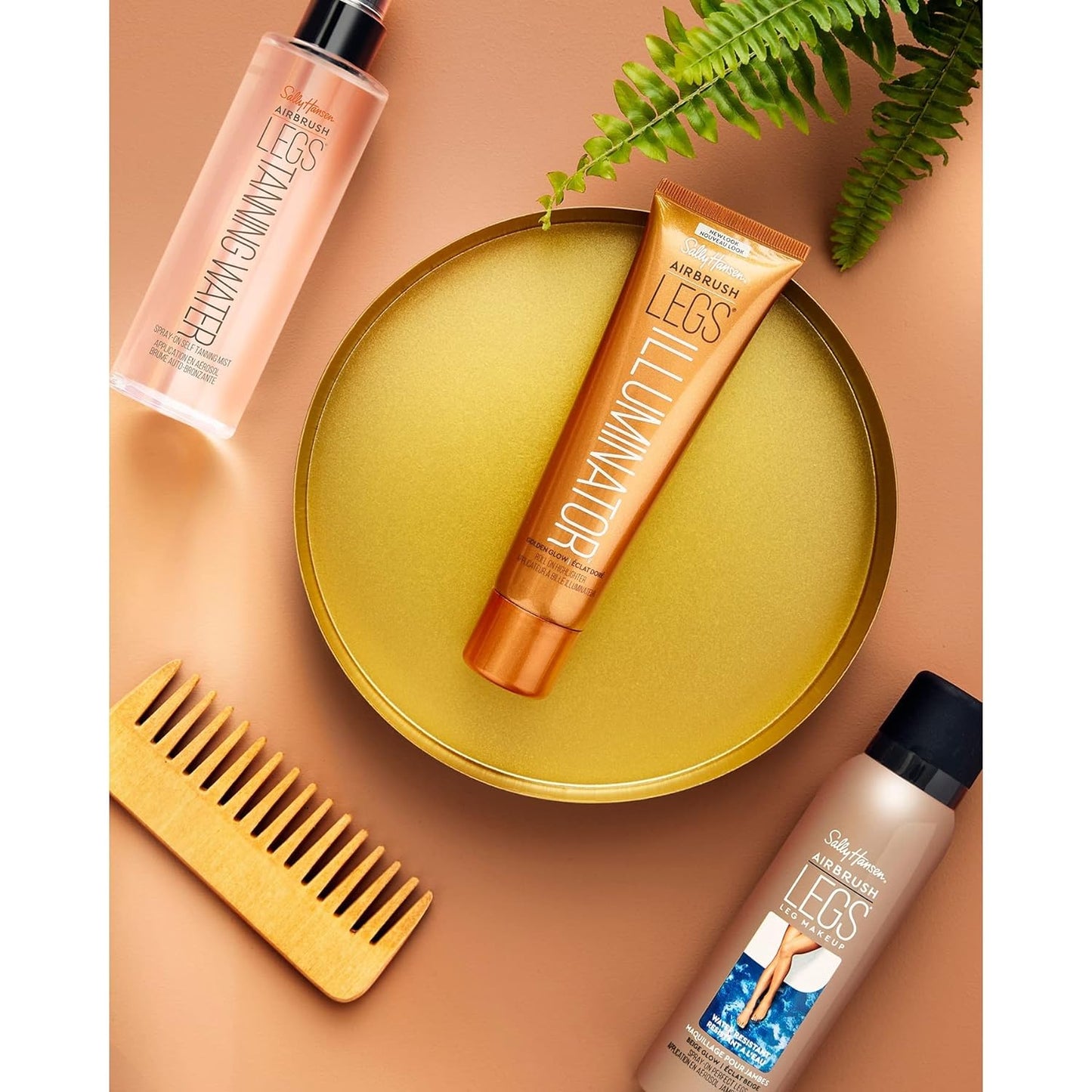 Sally Hansen Airbrush Legs, Leg Spray-On Makeup, Medium Glow 4.4 Oz (Pack of 2)