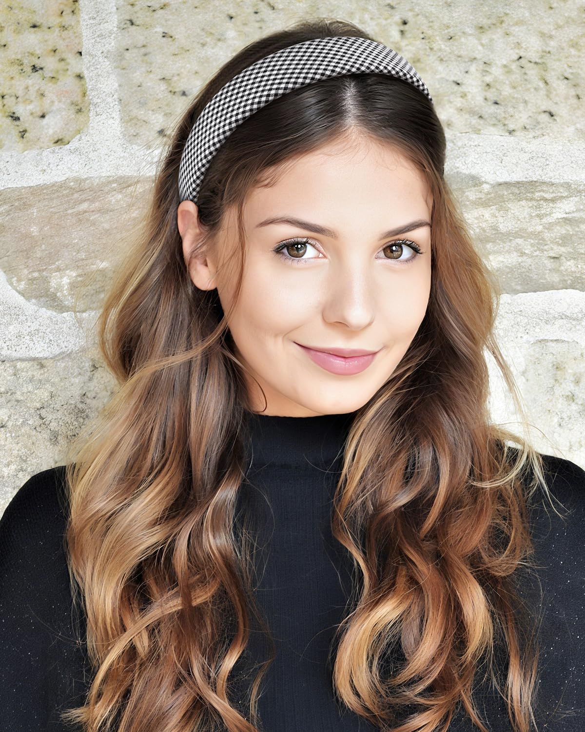 Headbands for Women - 1 Inches Wide Headbands - Solid Color Headband Fashion Hair Accessories- Trendy Women Girls Non Slip Fashion Hair Bands- Thick Elastic Hair Bands for Women's Hair 6PCS