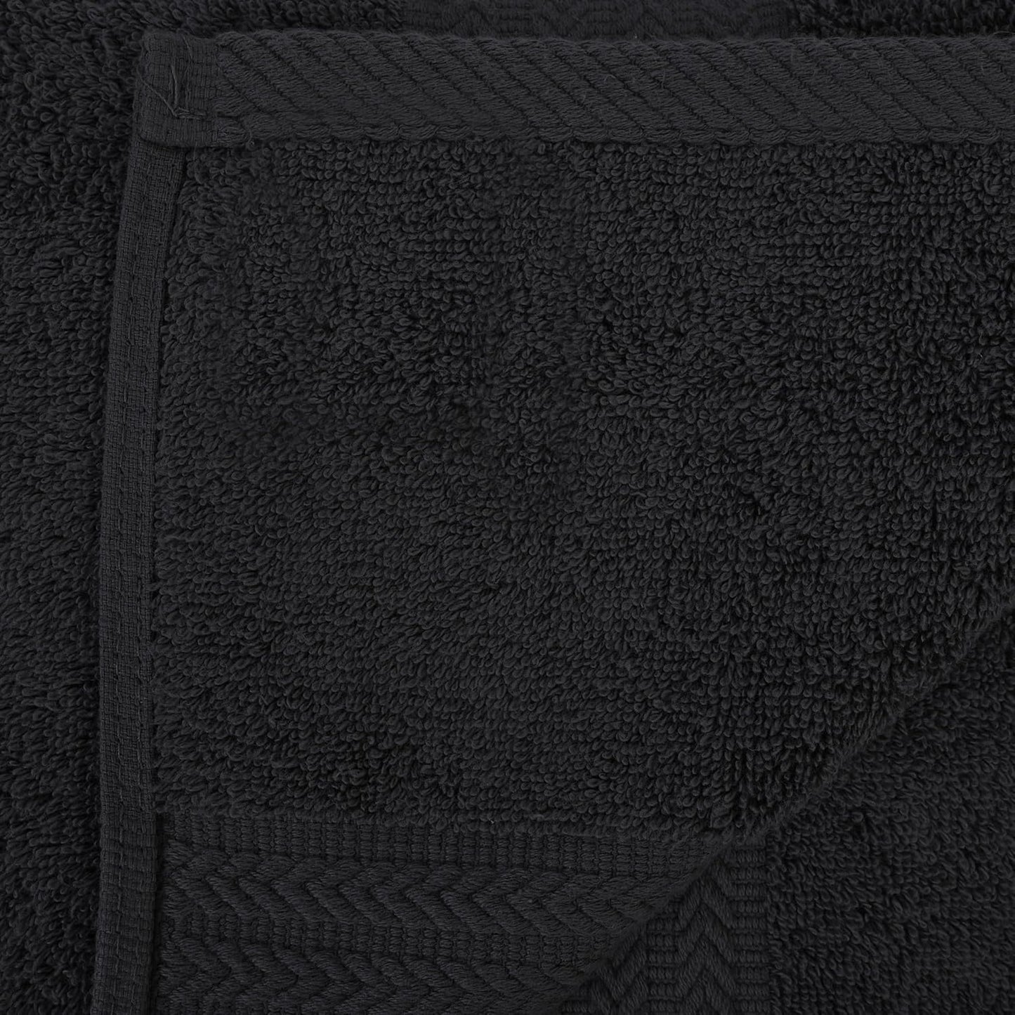 Oversized Bath Sheet 35 x 75 Pack of 2 | 450 GSM Quick Dry and Highly Absorbent | 100% Cotton Terry Towels for Bathroom - Perfect for Shower - Pool and Spa - Luxury Soft Towels - Charcoal Grey