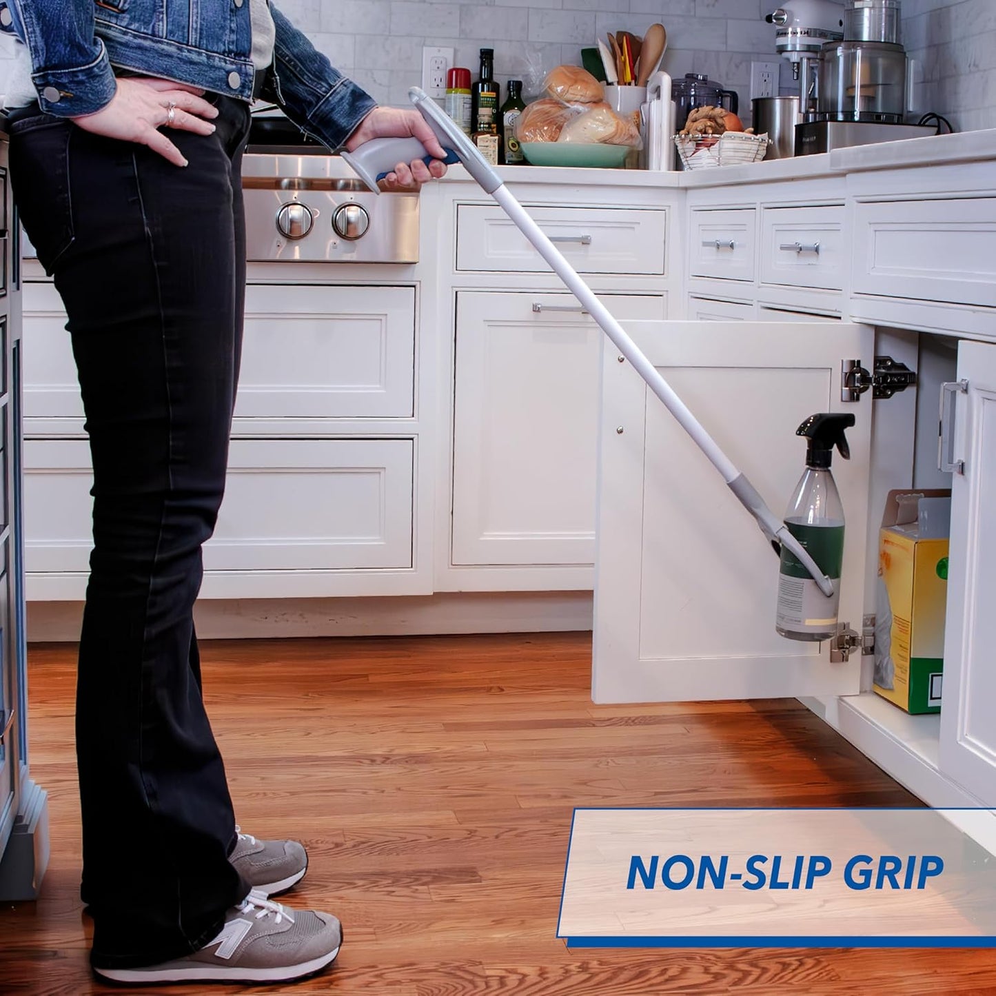 Unger 32” Grabber Plus Reacher Tool and Trash Picker Upper, Built-In Magnet and Economic Grip, Claw Pickup and Yard Clean Up, Reaching Assist for Seniors, Safely Perform Tasks