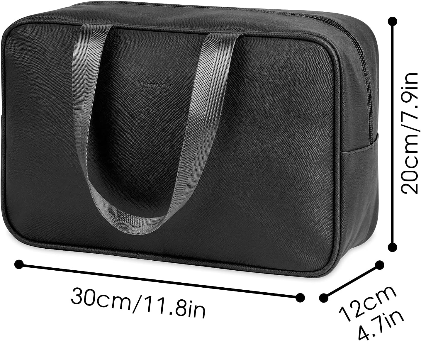 Full Size Toiletry Bag Women Large Cosmetic Bag Travel Makeup Bag Organizer Medicine Bag for Toiletries Essentials Accessories (Large, Black)