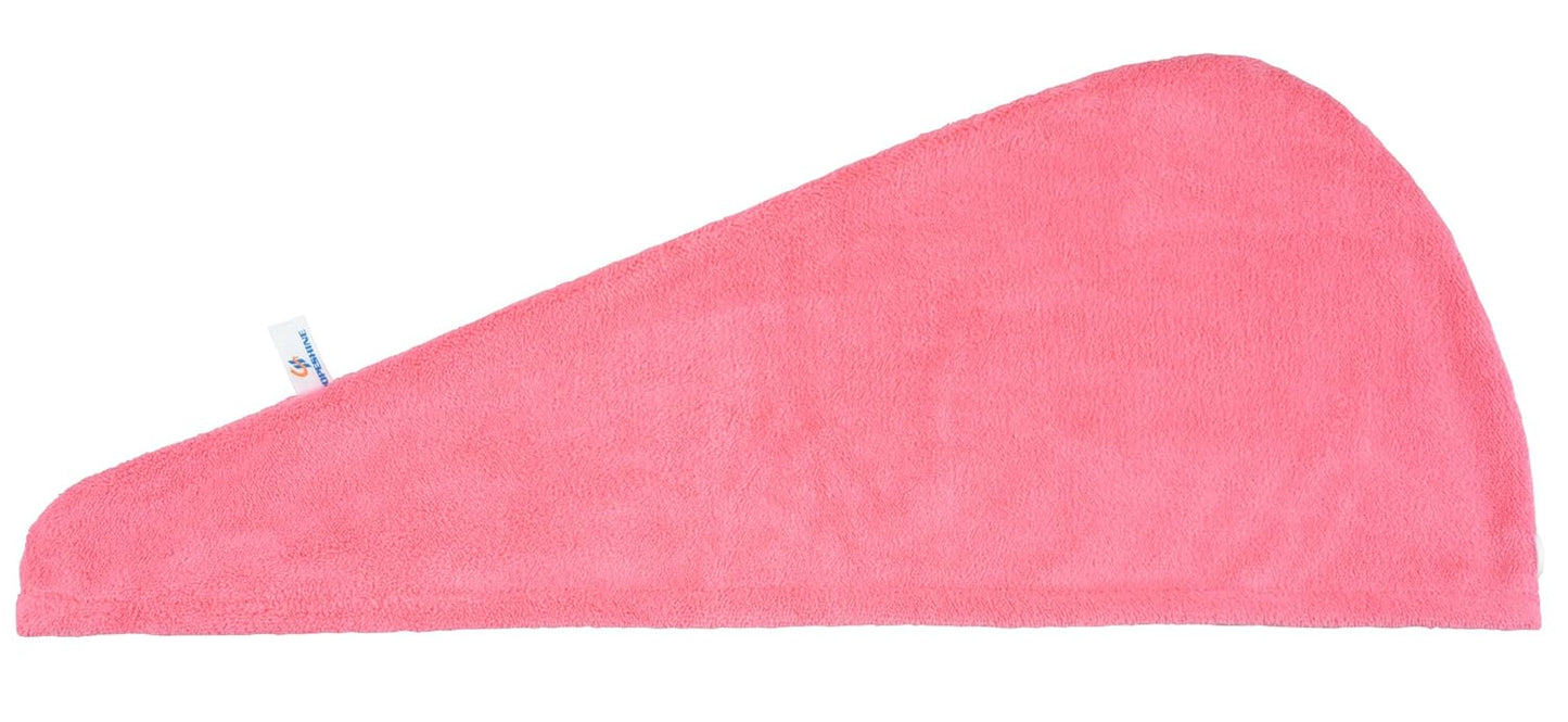 HOPESHINE Women's Soft Shower Hair Towel Twist Hair Turban Wrap Drying Cap Great Gift for Women (Rose Red 3-Pack)