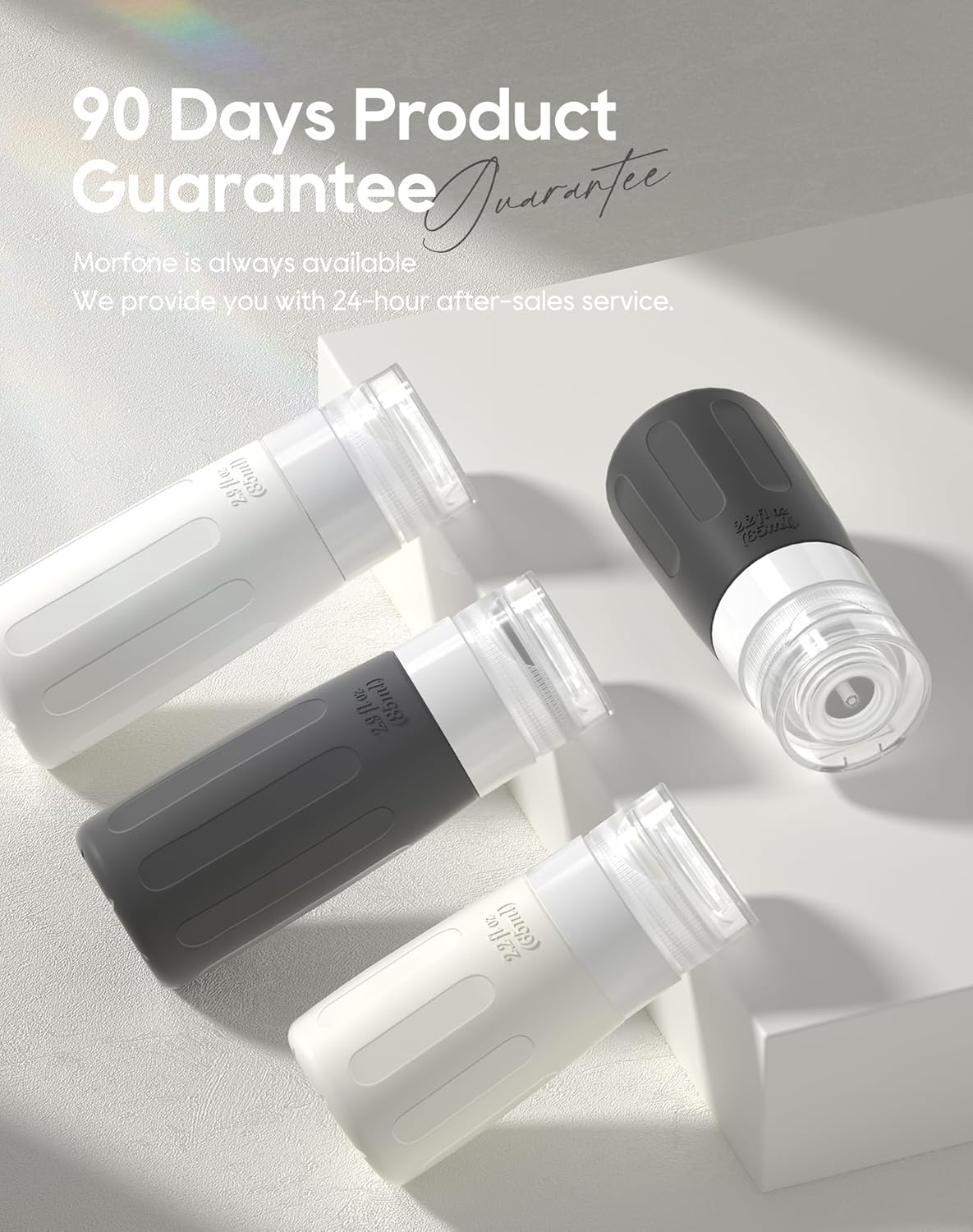 Morfone 16 Pack Silicone Travel Bottles Set for Toiletries TSA Approved Travel Containers Leakproof Squeezable Refillable Accessories 2oz 3oz Travel Essentials for Shampoo Lotion Liquids (BPA Free)