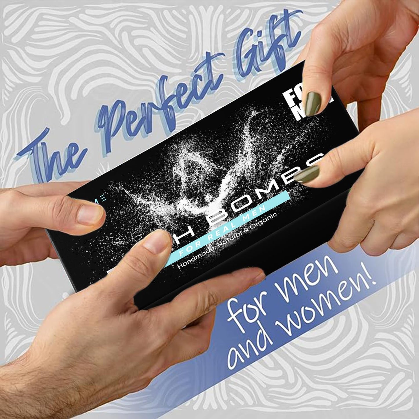 Bath Bombs for Men, Gift Set of 18 Scented Organic Handmade Bath Bombs of 2.5 oz with Natural Essential Oils. Perfect for Boyfriend, Husband, Father or Friend, by ZenseMe