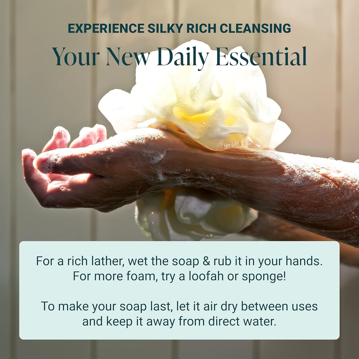 The Bubble Factory Handmade Natural Bath & Body Soap Bar, Vegan, All-Natural, Palm Oil Free, Made in USA with Shea Butter + Essential Oils, Tea Tree Mint, 3 Bars