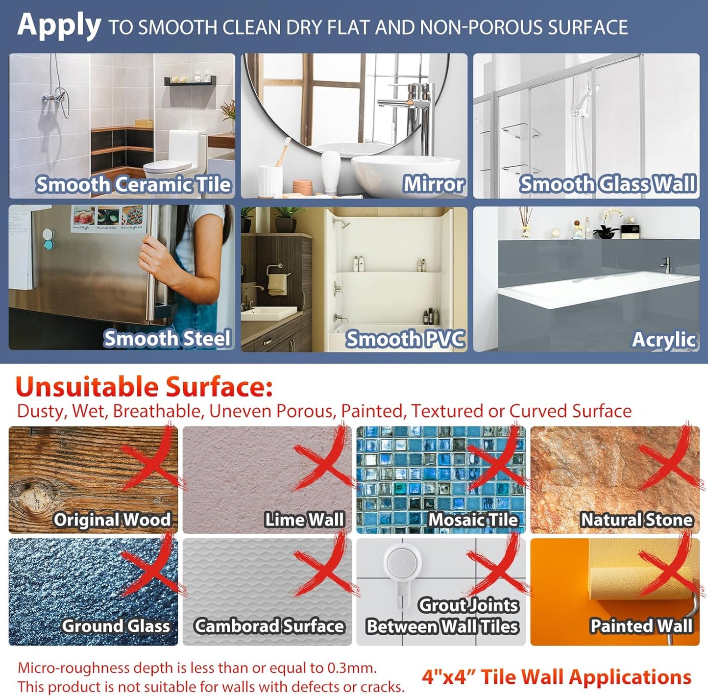 Grab Bars for Bathtubs and Showers 2 Pack Shower Handle, Heavy Duty Suction Grab Bar Bath Handrails for Seniors and Elderly, Bathroom Safety Grip No Drilling Waterproof Removable, Grey