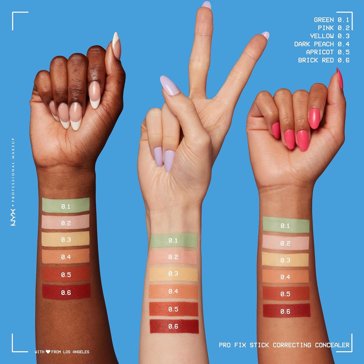 NYX PROFESSIONAL MAKEUP Pro Fix Stick Correcting Concealer, Buildable Medium Coverage Concealer Stick - Yellow