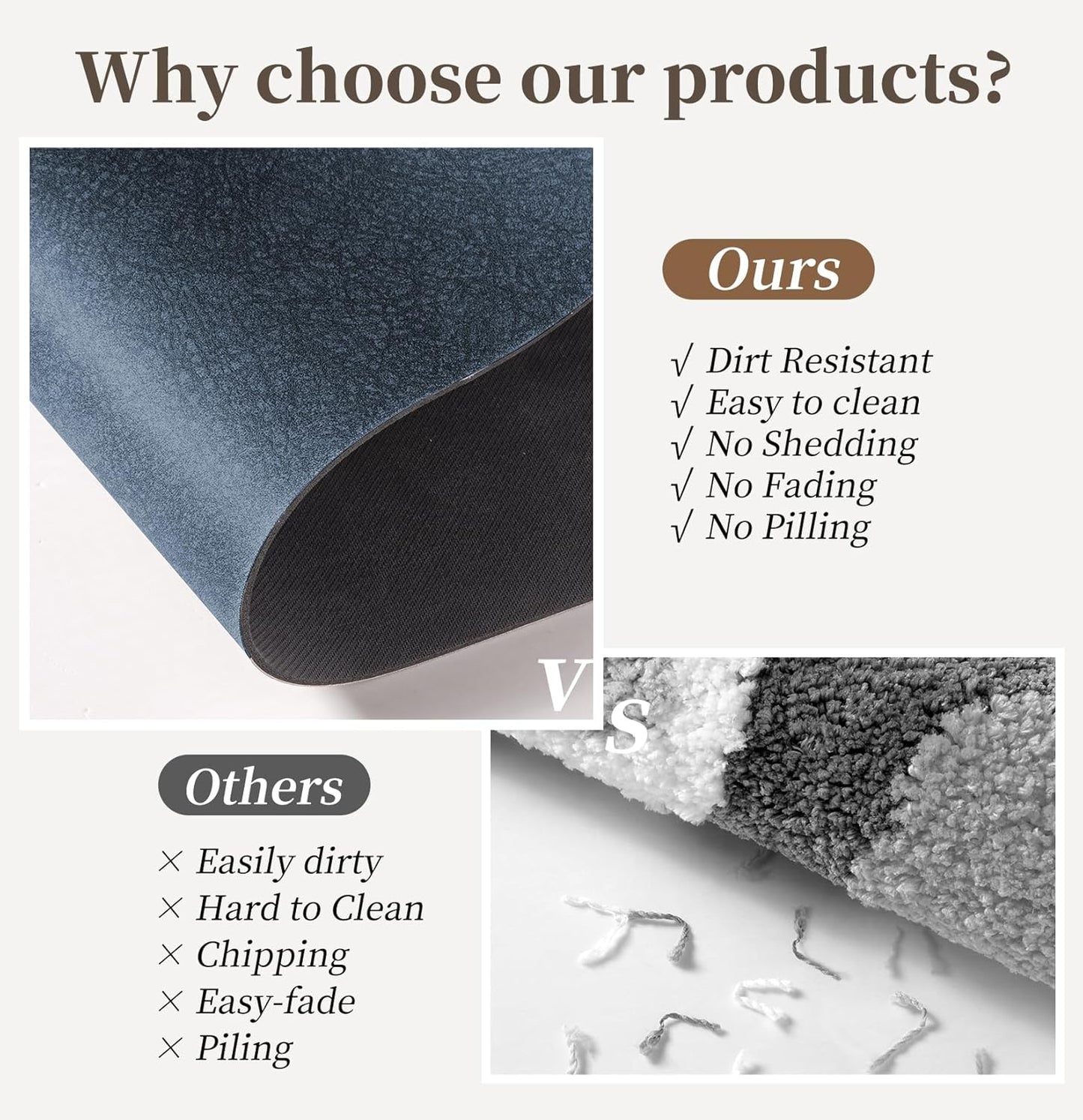 Bath Mat Rugs 24x17 - Diatomaceous Earth Bath Mat Quick Dry Absorbing Bathroom Rugs Rubber Non Slip Thin Bathroom Mat Fit Under Door, Bath Mats for Bathroom Floor,Tub and Shower,Sink, Navy Blue