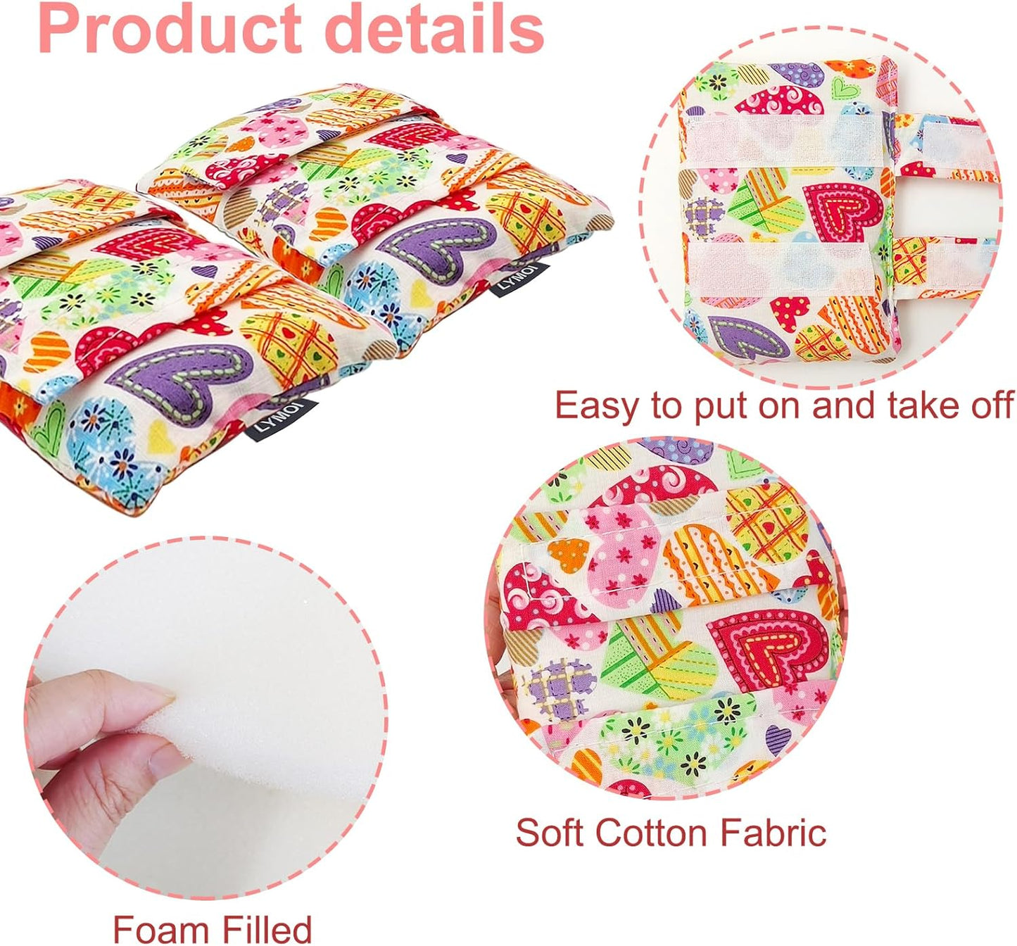 2 Pack Pacemaker Pillow for Bra, Chemo Port Pillow for Chemo Patients, Chemo Port Bra Cushion, Pacemaker Protector, Post Surgery Bra Strap Pads Heart Surgery Recovery Gift