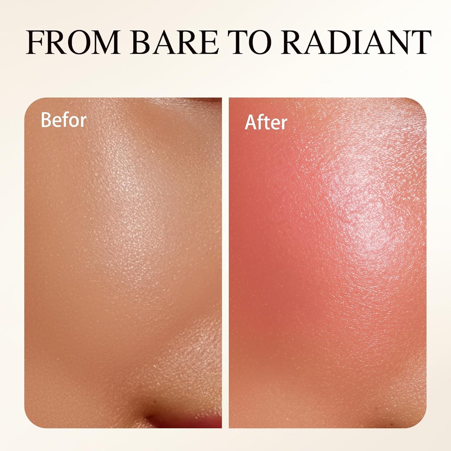 Luminous Blush Powder-Multi-Use Formula, Ultra-Fine & Smooth, Longer-Lasting Wear with Natural Luminous Glow (05#)