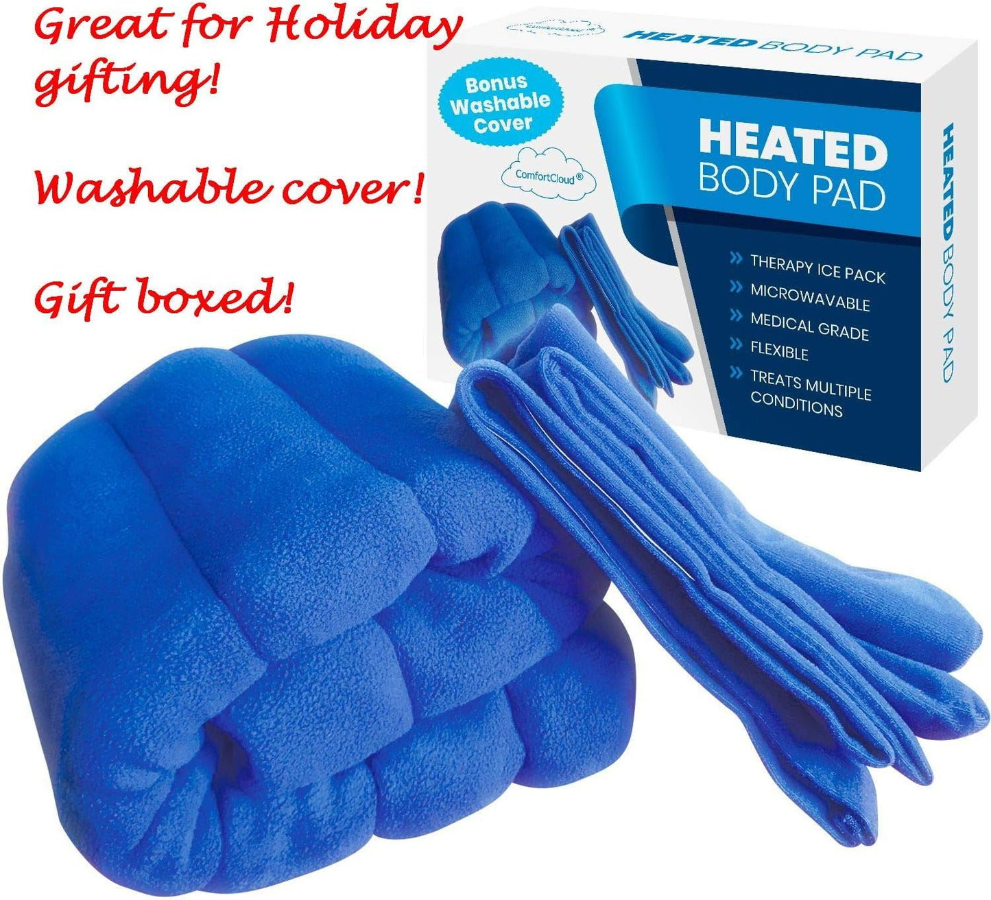 XL Heating Pad for Neck and Shoulders and Back, Microwavable Heating Pads, Microwave Heating Pad Microwavable, Natural Moist Heat Therapy Pad with Washable Cover. Heat Pad Microwavable, 1 Piece 22x13”