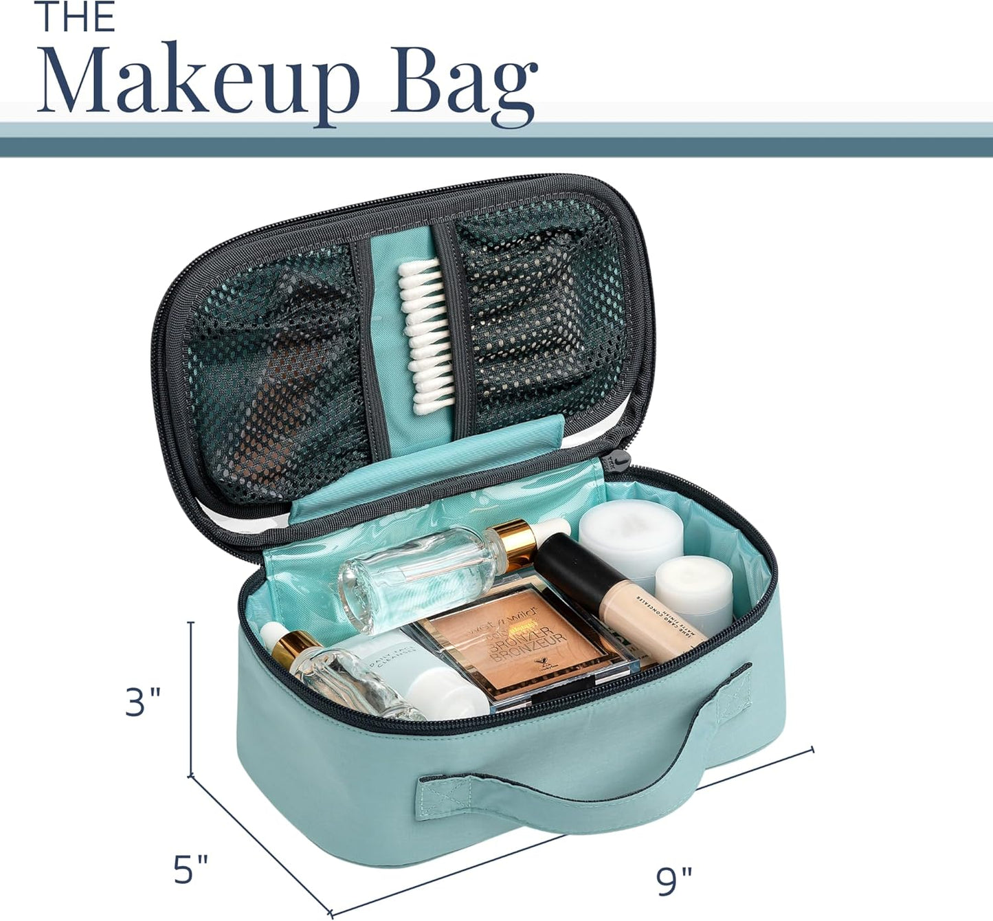Toiletry Bag Kit Set: Hanging Travel Toiletry Bag + 311 TSA Cosmetic Liquid Bag + Ultralight Accessory Organizer Pouch