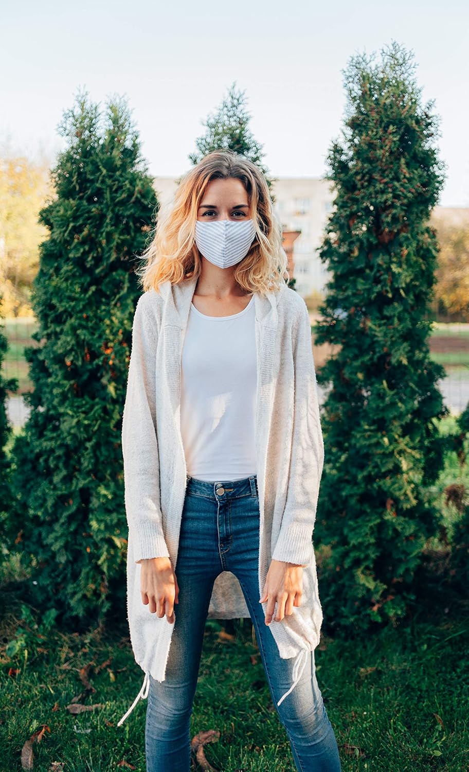 HOPE LOVE SHINE Face Mask Adjustable Filter Pocket Reusable Breathable Washable Cloth Mask Face Masks for Women Men - 4 Pack