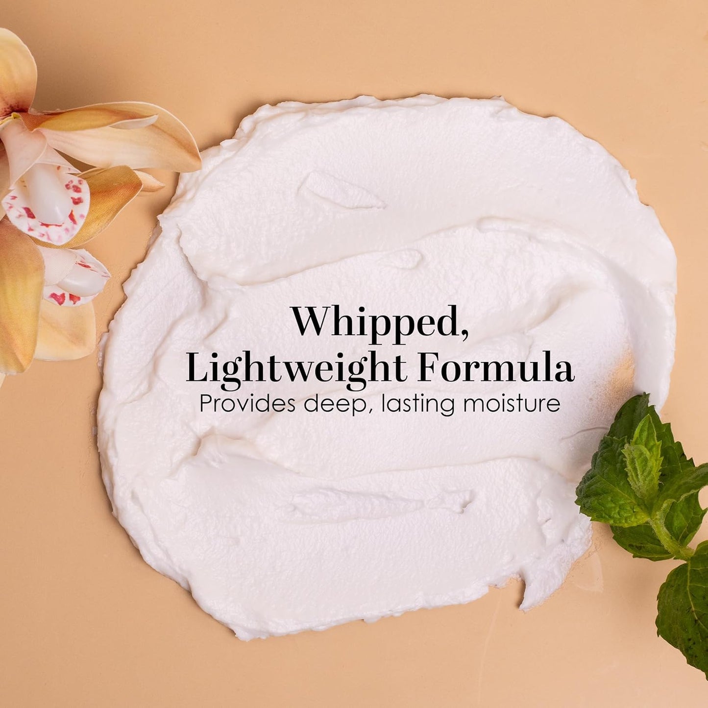 Peppermint Vanilla Body Butter - Natural Lotion for Women with Shea Butter & Jojoba Oil - Non-Greasy Whipped Body Lotion for Dry Skin - Vanilla Scented Peppermint Body Lotion