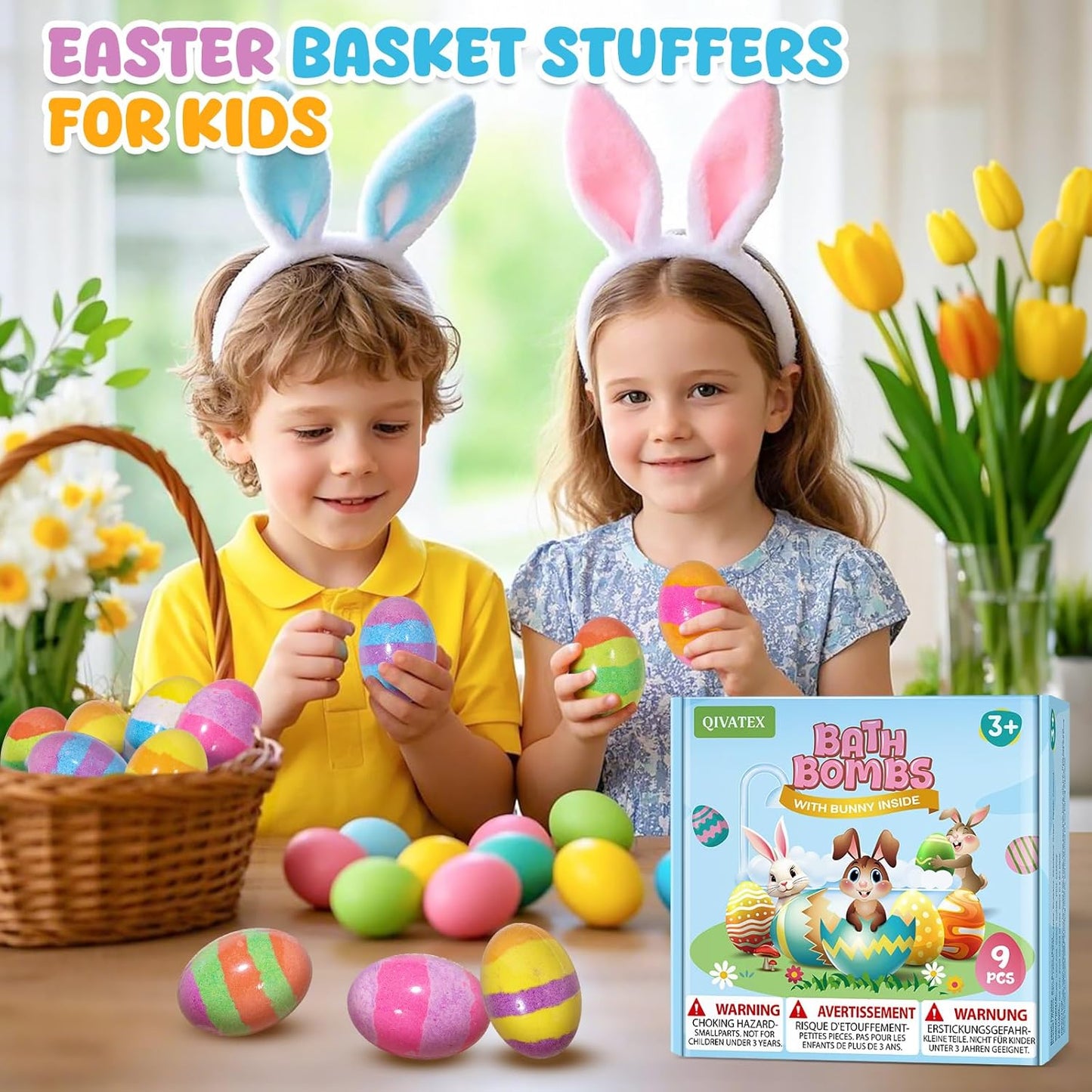 Bath Bombs with Toys Inside, Natural & Organic Kids Bath Bombs, Bubble Bath Kids, Perfect Birthday Gifts Set for Kid Boys and Girls Ages 3+