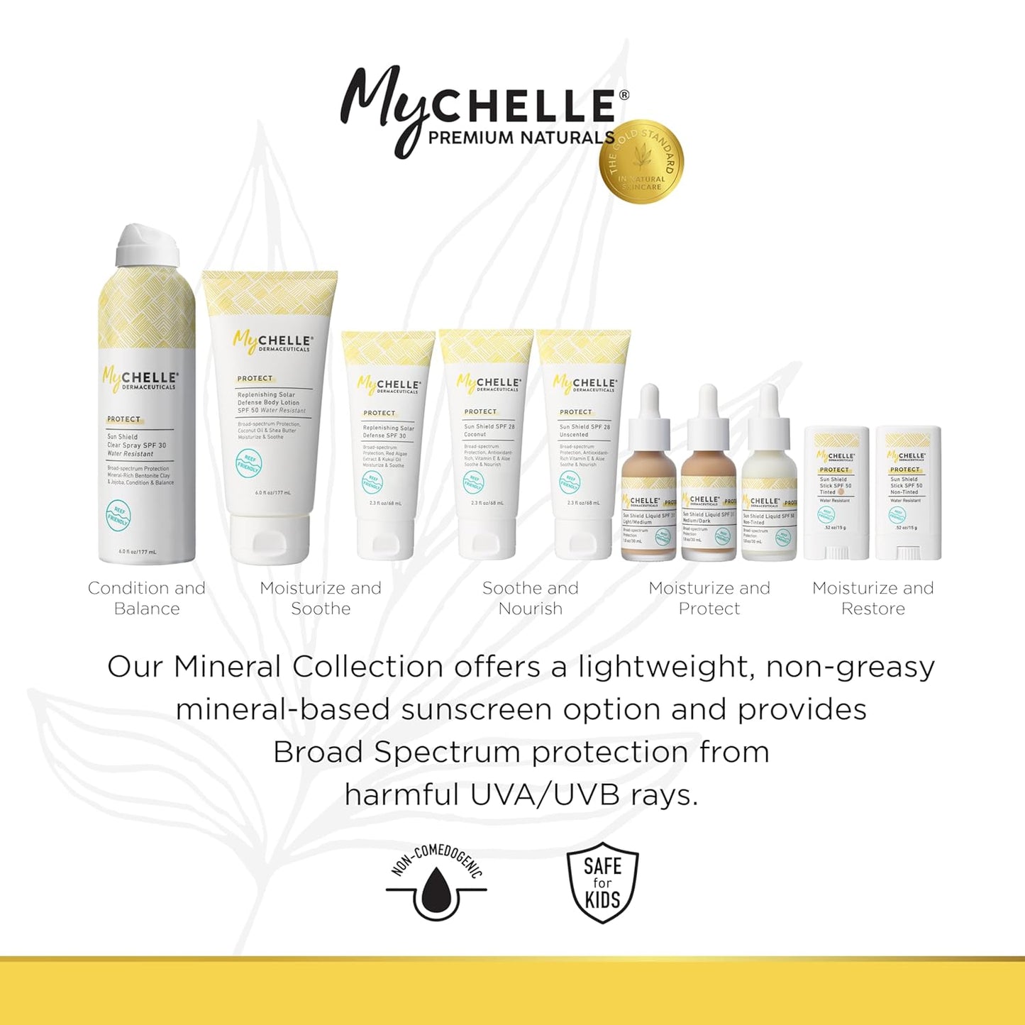 MyCHELLE Dermaceuticals Sun Shield SPF 28 Unscented (2.3 Fl Oz) - Soothing Reef Safe Sunscreen with Vitamin E and Aloe - TSA Approved. Liquid Zinc Sunscreen for Face and Body